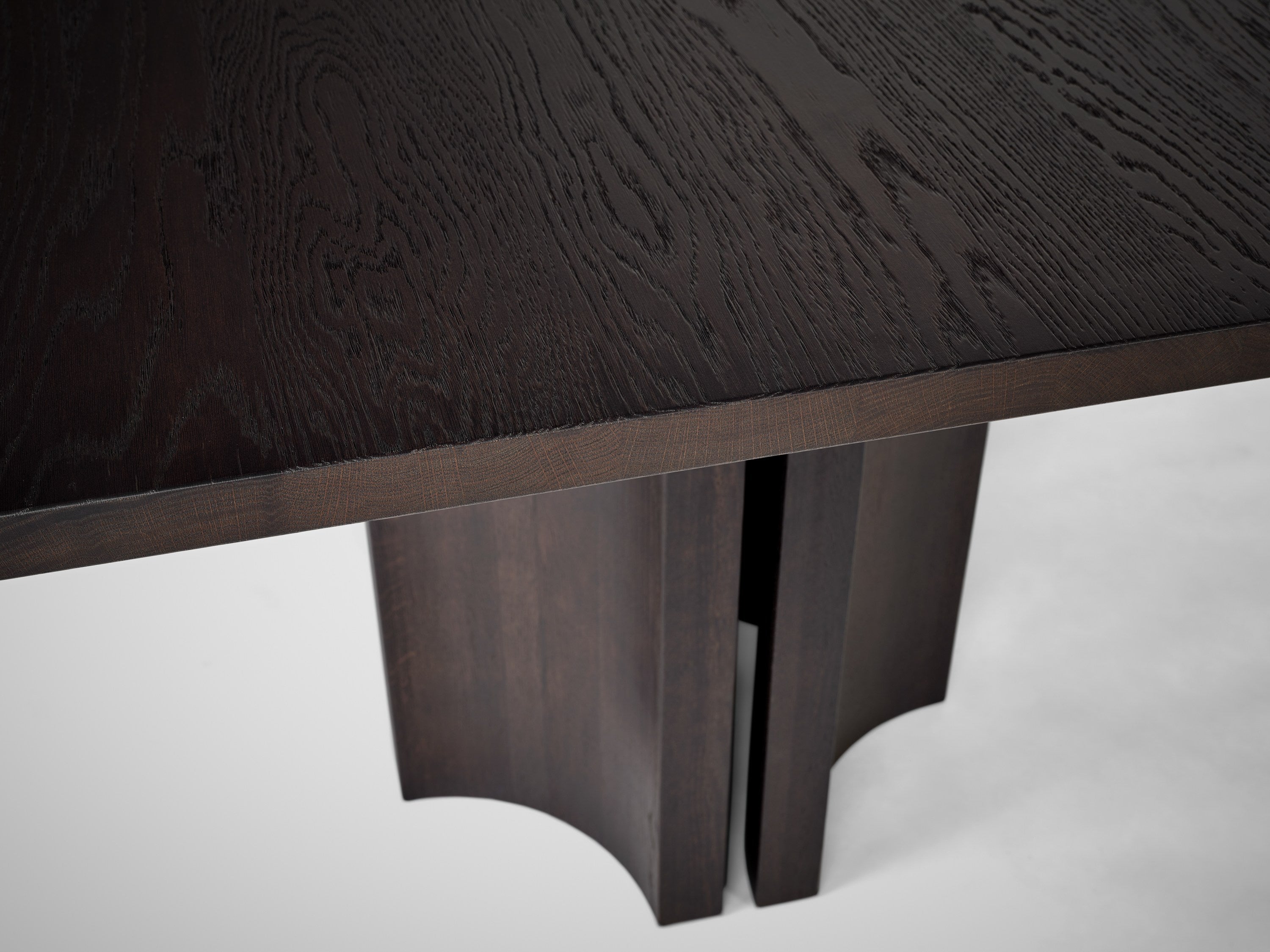 Aperta Table - Rectangular - Double Base — side angle