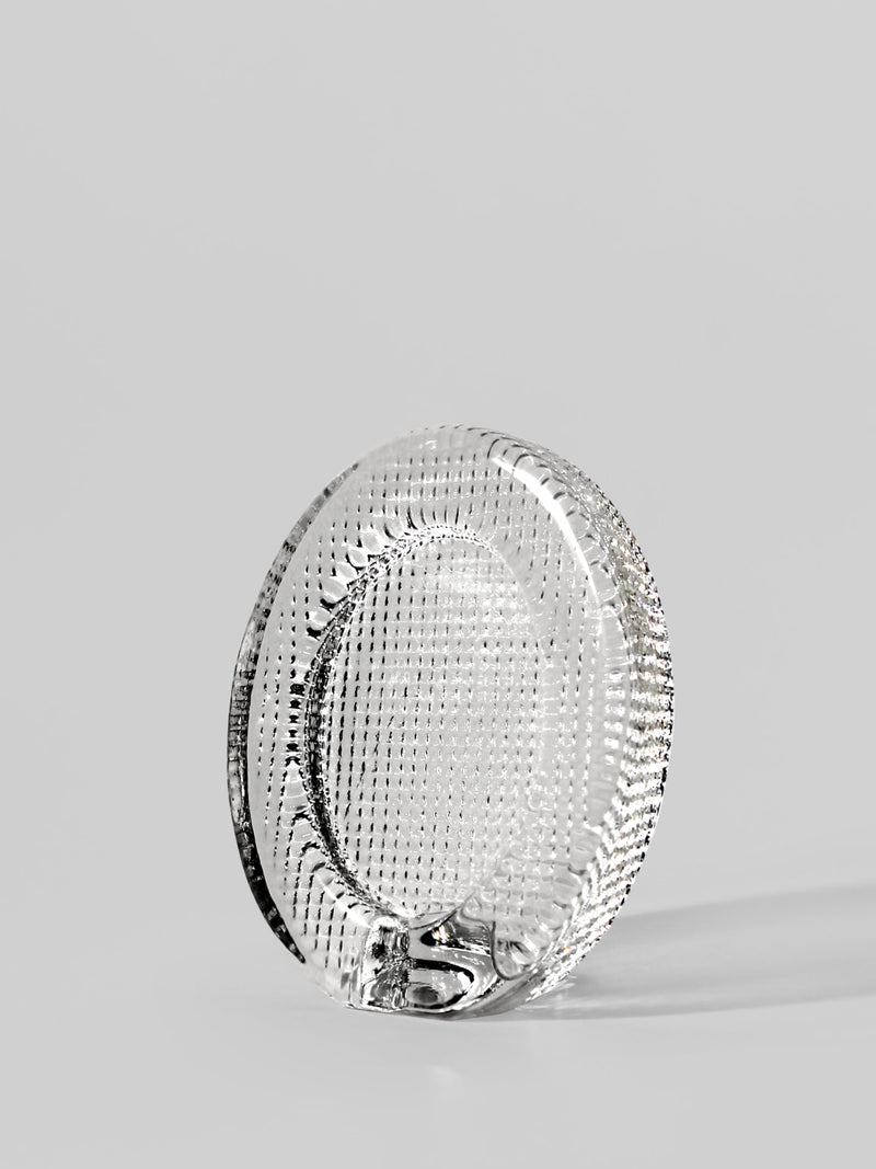 Lindshammar Full Lead Crystal Glass Oval Frame by Vintage Stories | The Oblist — clear crystal material