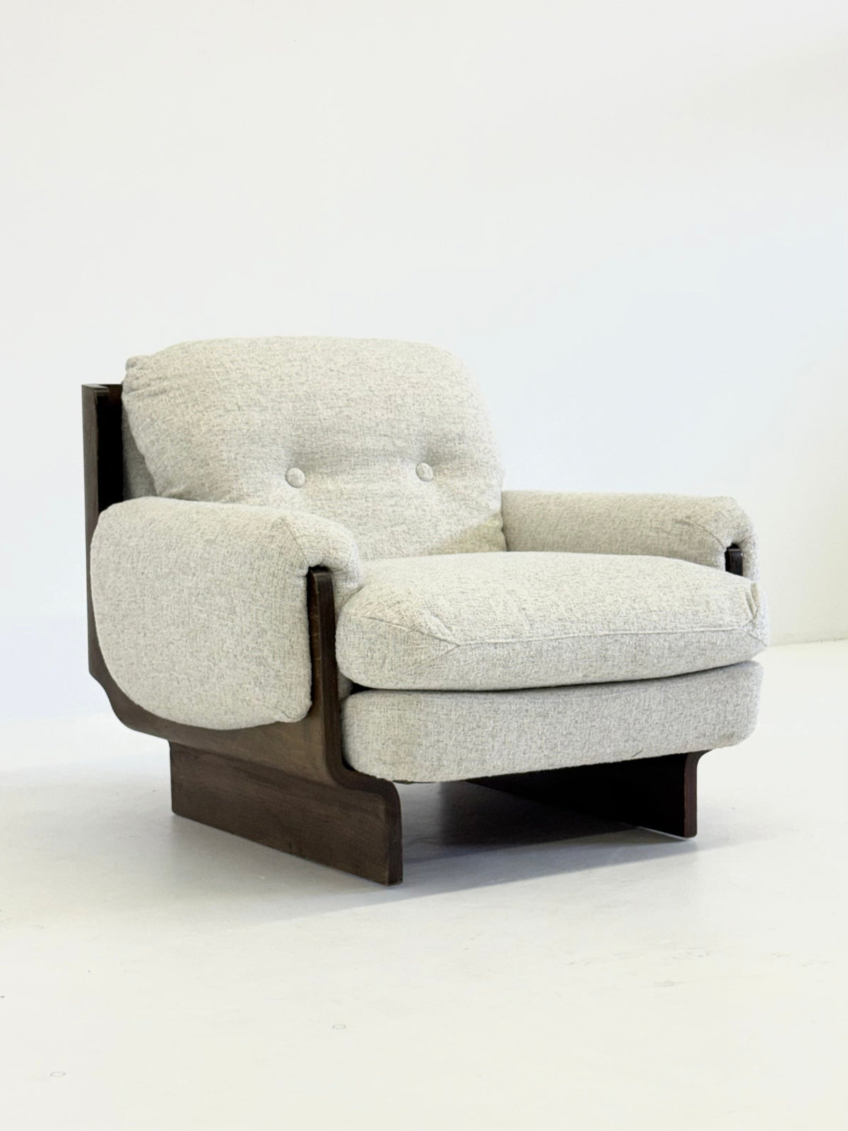 Italian Brutalist - mid century armchair — view 9