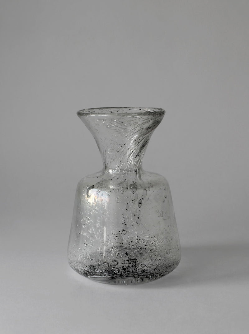 Erik Höglund Swedish bubbled glass vase with textured surface
