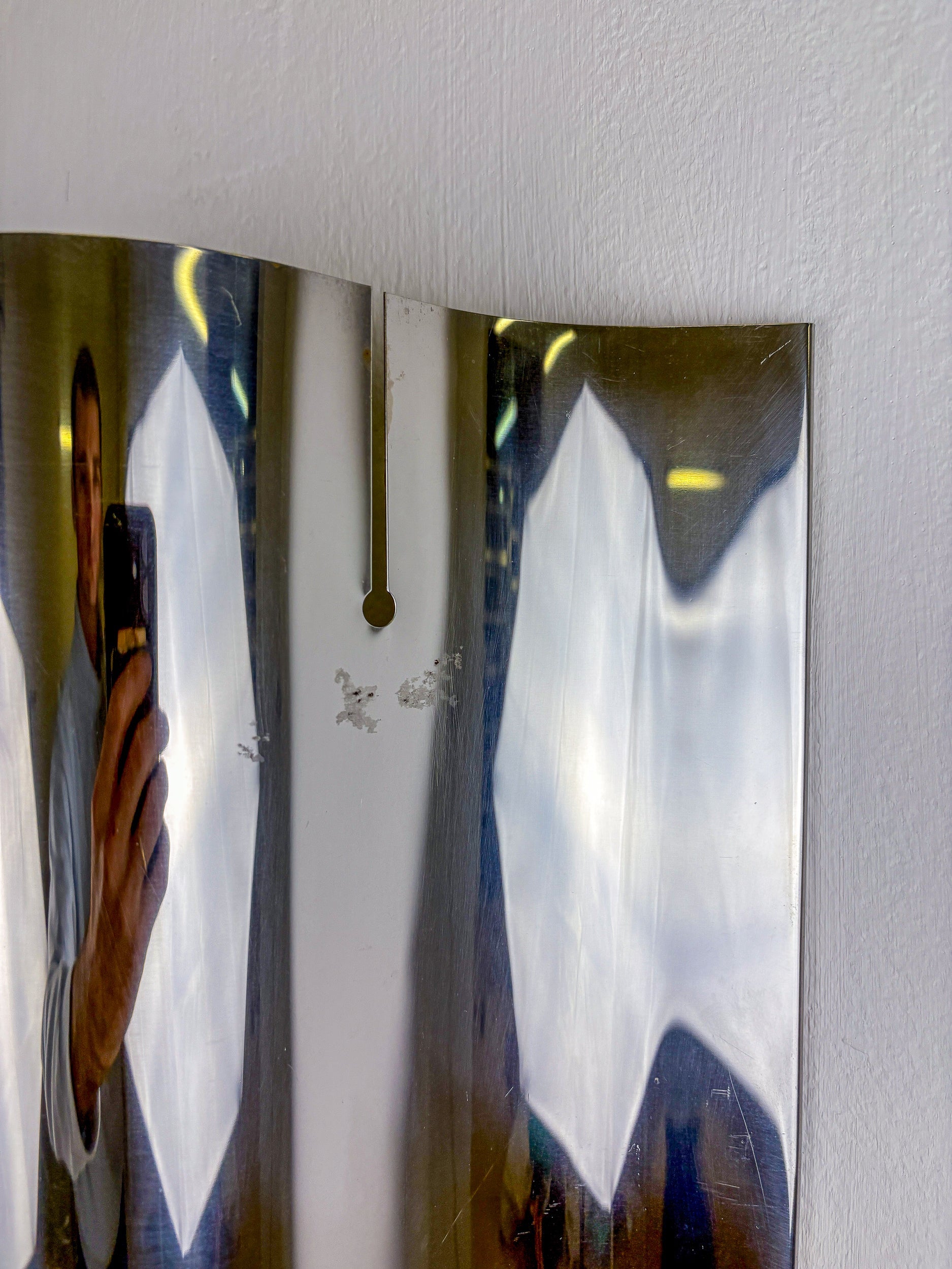 Pair of Space-Age wall Sconces by Sagim, Italy, 1970's — in context