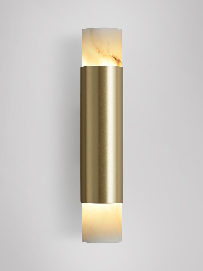 ROMA Wall Tall by CTO Lighting | The Oblist — brass and marble wall light