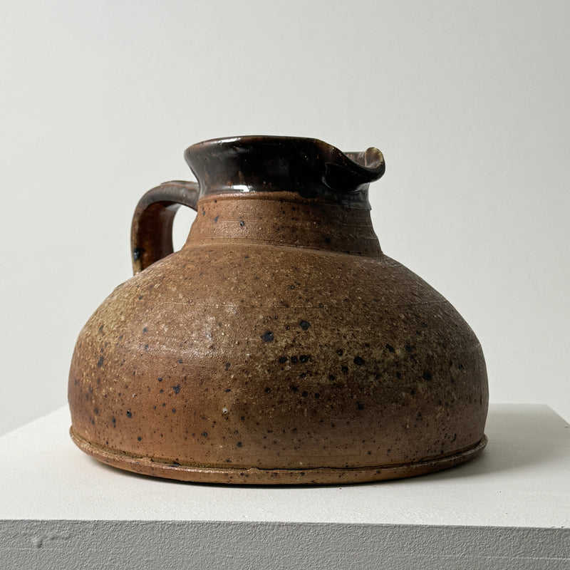 Pierre Digan ceramic pitcher profile view showing spout and handle