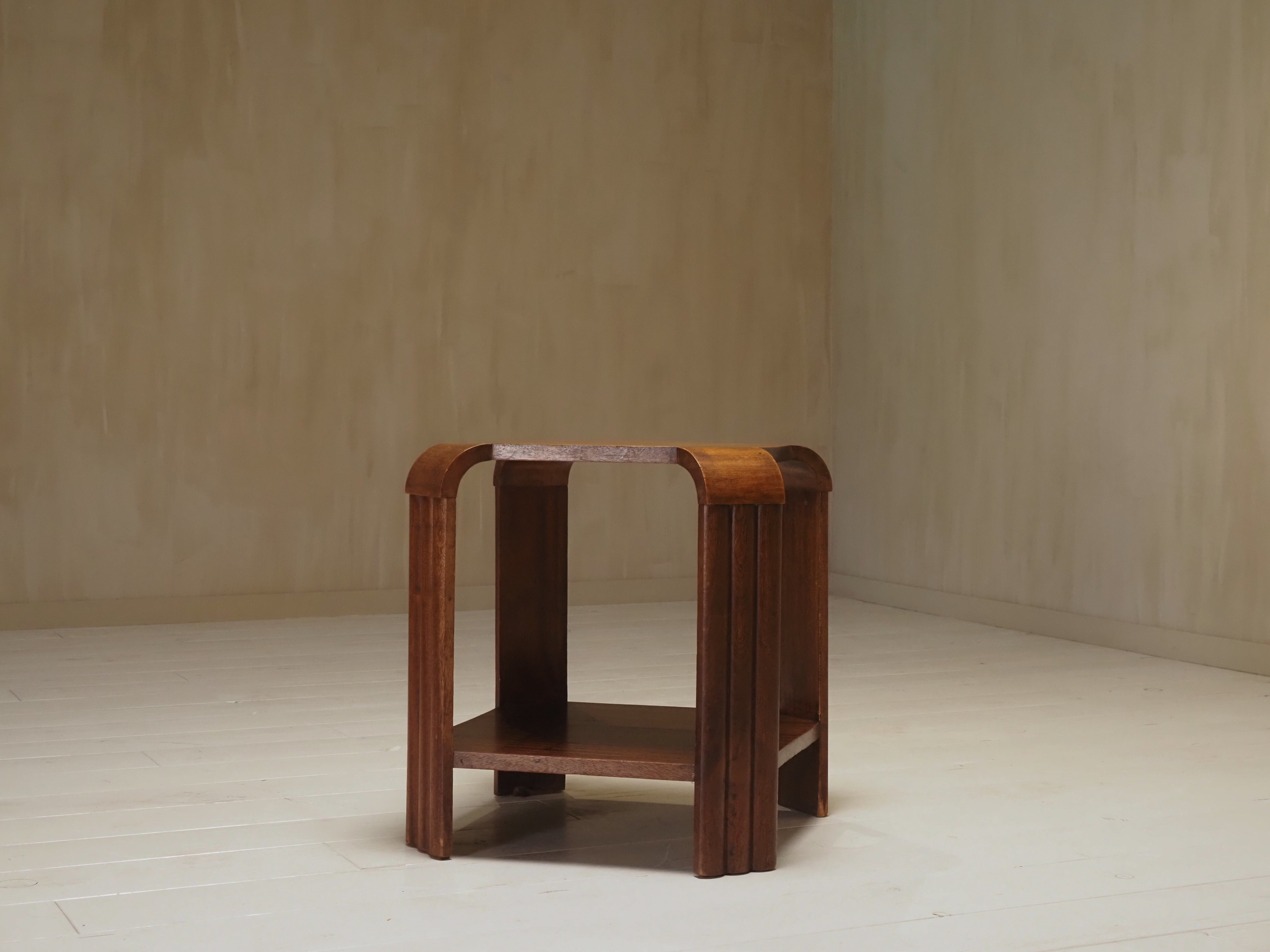 Art Deco side table, 1930s — detail view