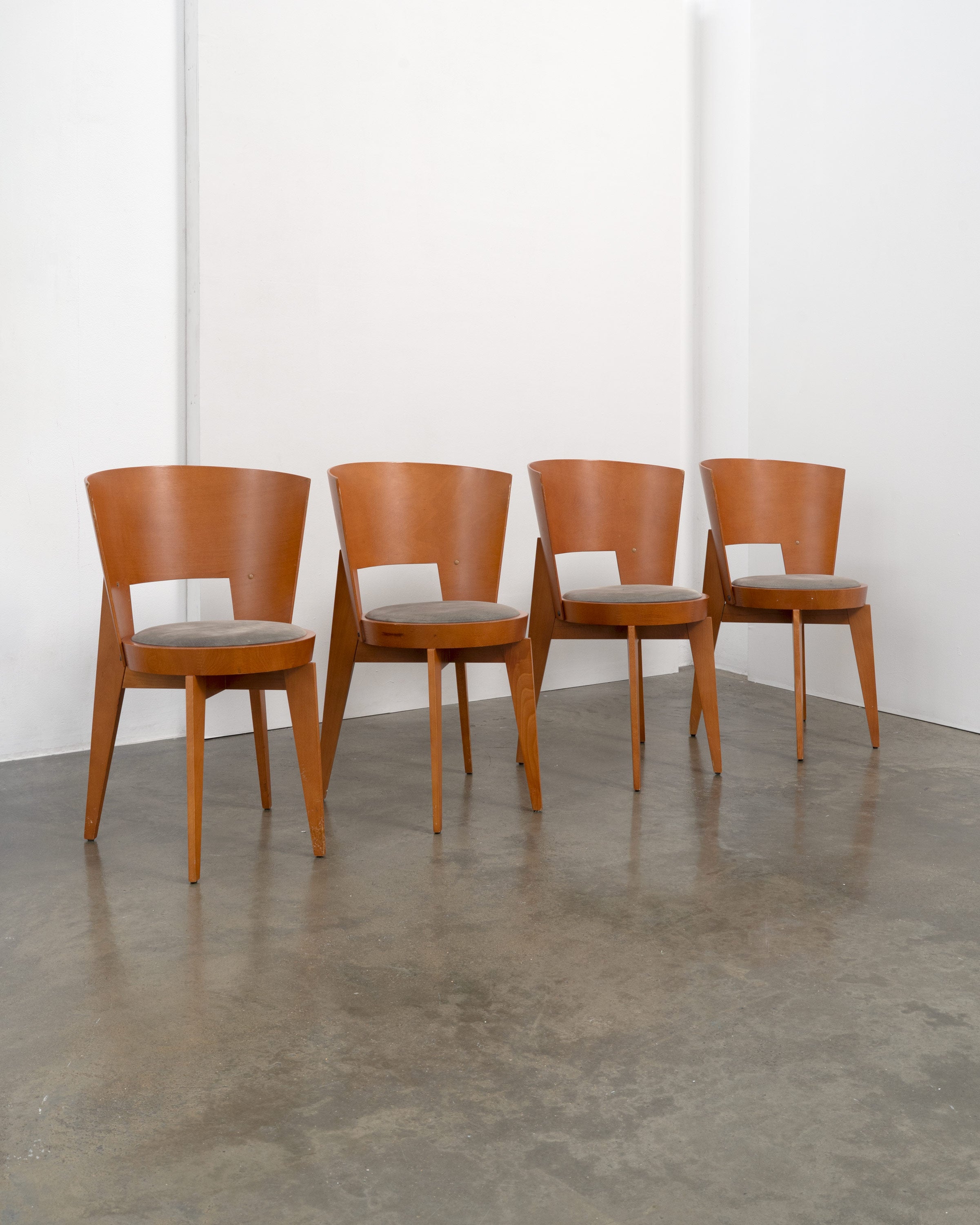 4 "Ola" Dining Chairs designed by Pascal Mourgue