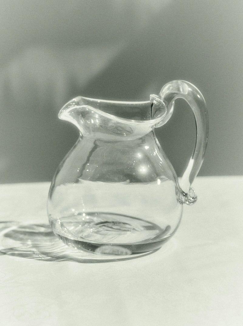 Blixen Jug by Akua Objects | The Oblist — handcrafted glass, clear