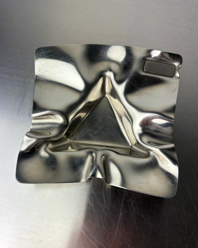 Biomorphic Ashtray, Stainless Steel, Spain, 1970s by Malamar Studio | The Oblist — metallic finish, vintage design