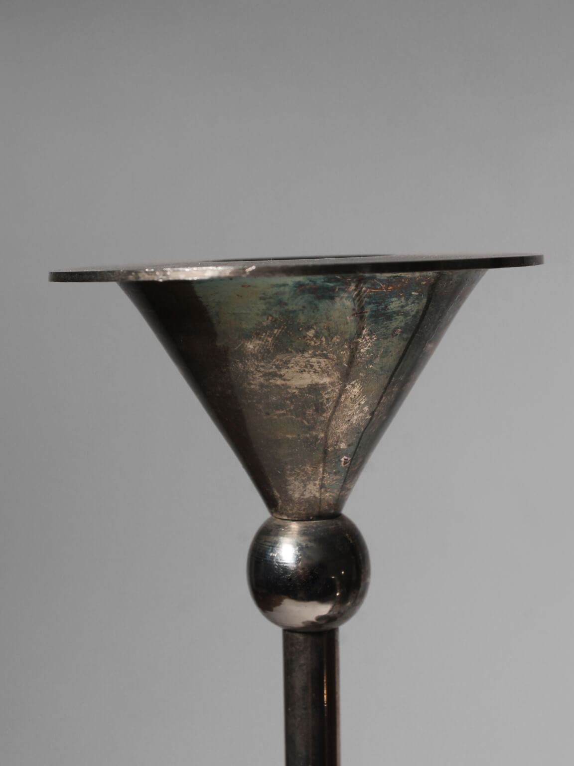 Silver Plated Memphis Candle Holders Set, 1980s — lifestyle setting