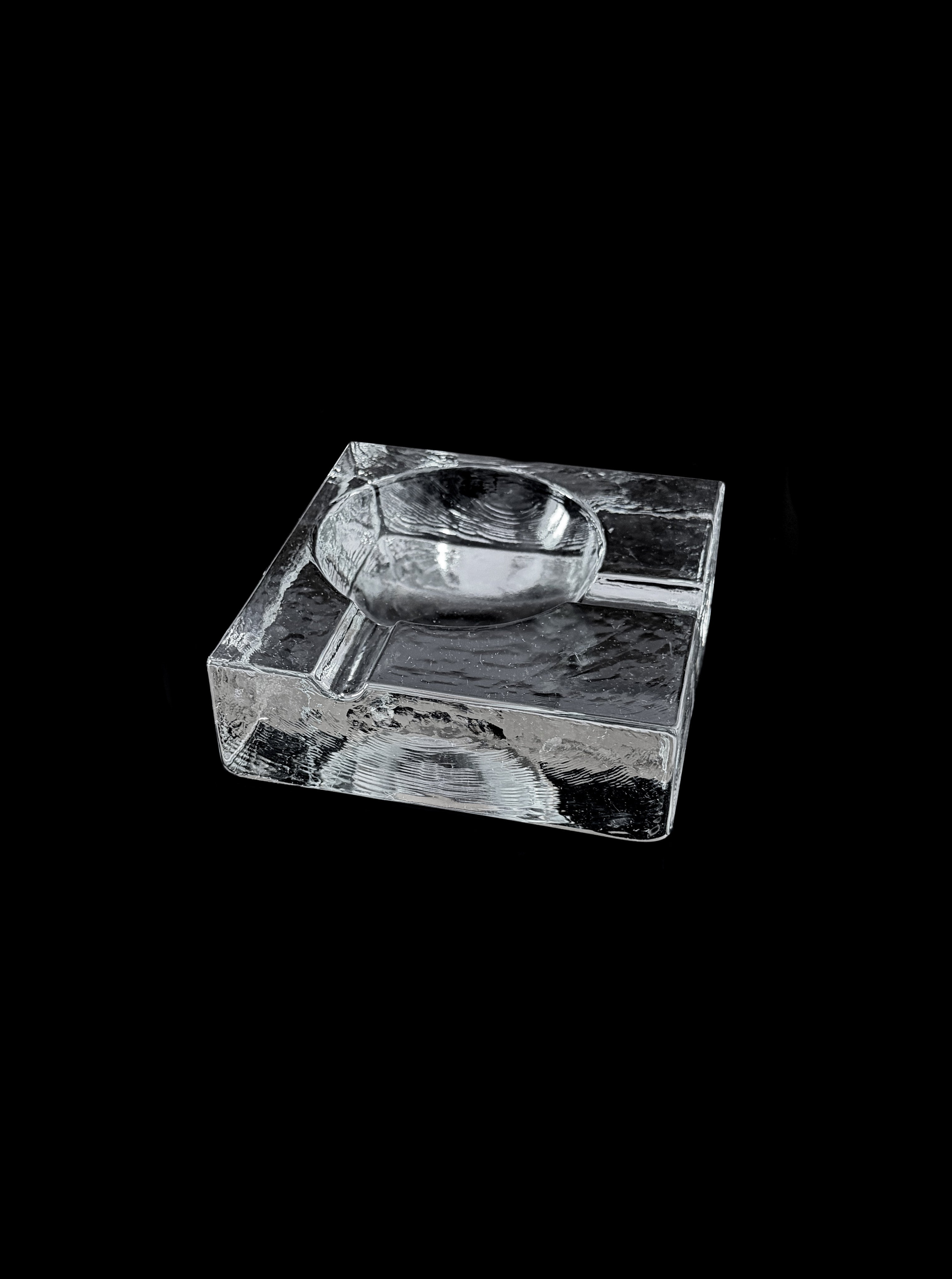 Vintage scadinavian glass ashtray by LA PARADE | The Oblist