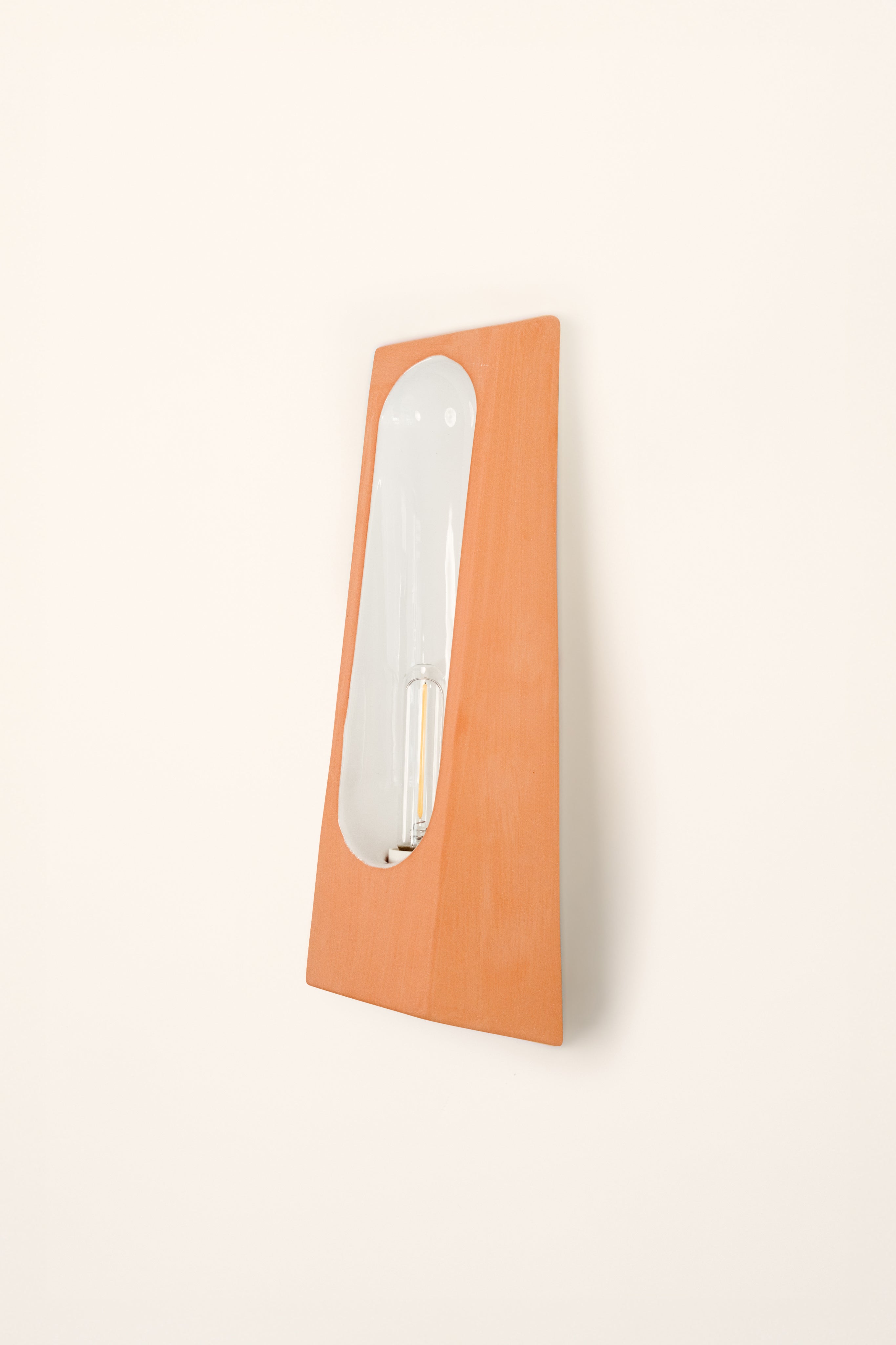 Alcove Terra B Mat — wall lamp with terracotta finish in neutral setting