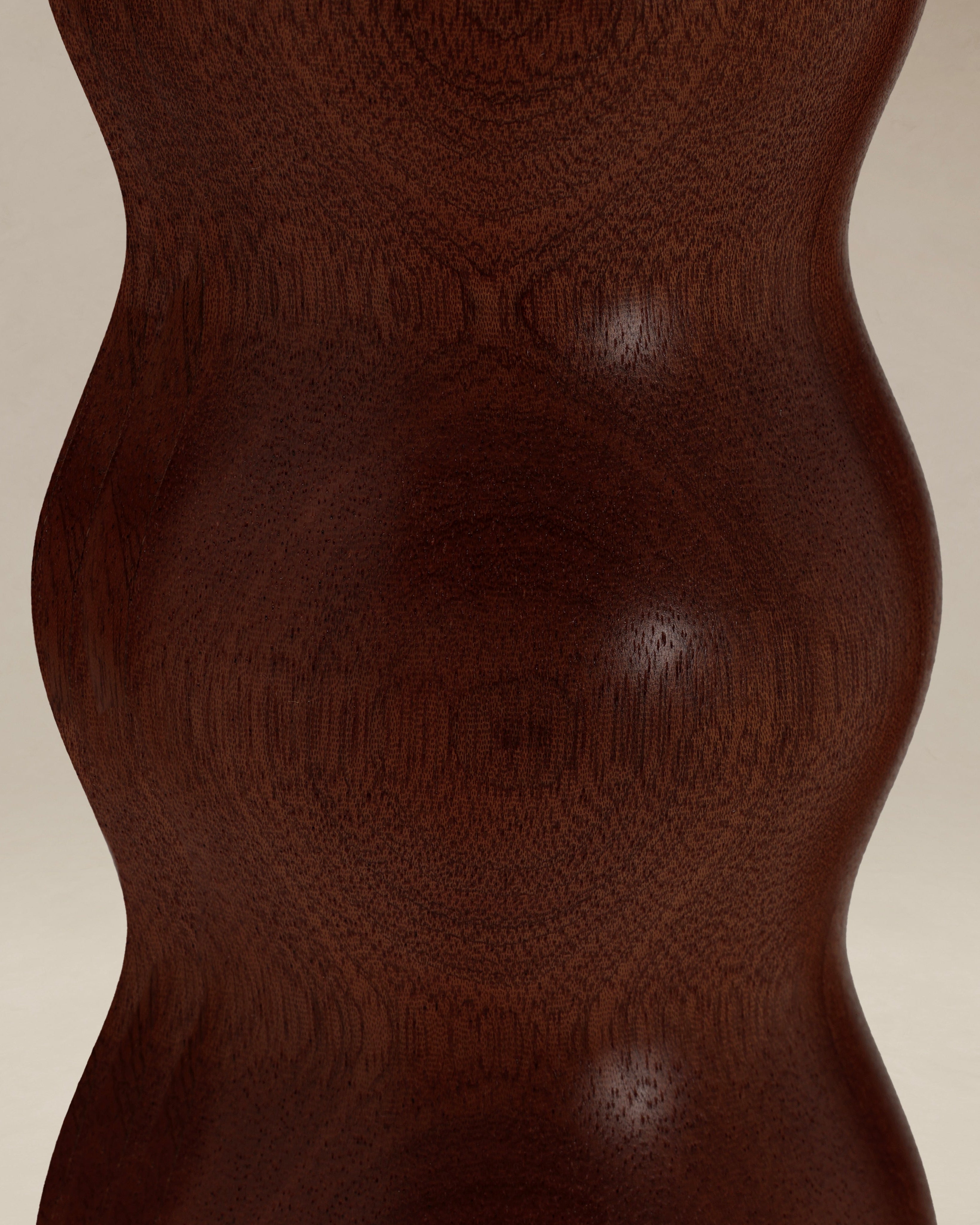 Tougarine Table Lamp — close-up of handcrafted wooden texture