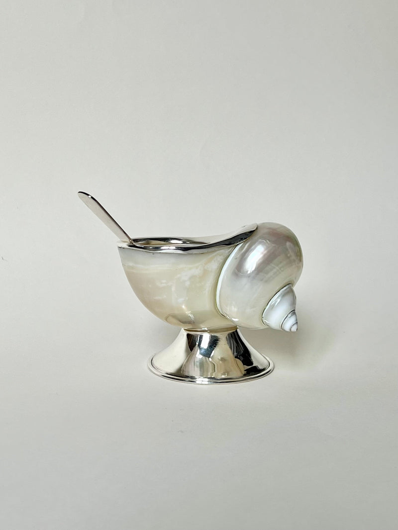 Shell Sugar Bowl by Tavares 1922 | The Oblist — handcrafted mother-of-pearl design