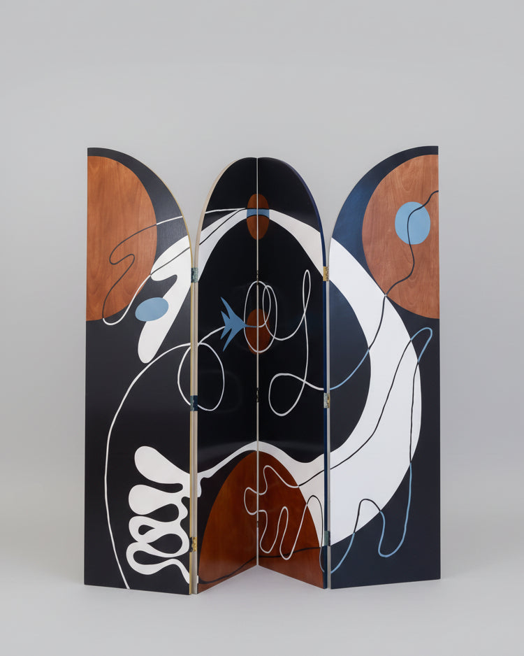 Circular Motion Screen by House of Quentin Jones | The Oblist — handcrafted wood and painted design