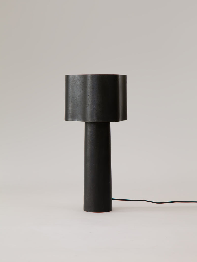 Coy Table Lamp - Blackened Aluminium by Stem | The Oblist