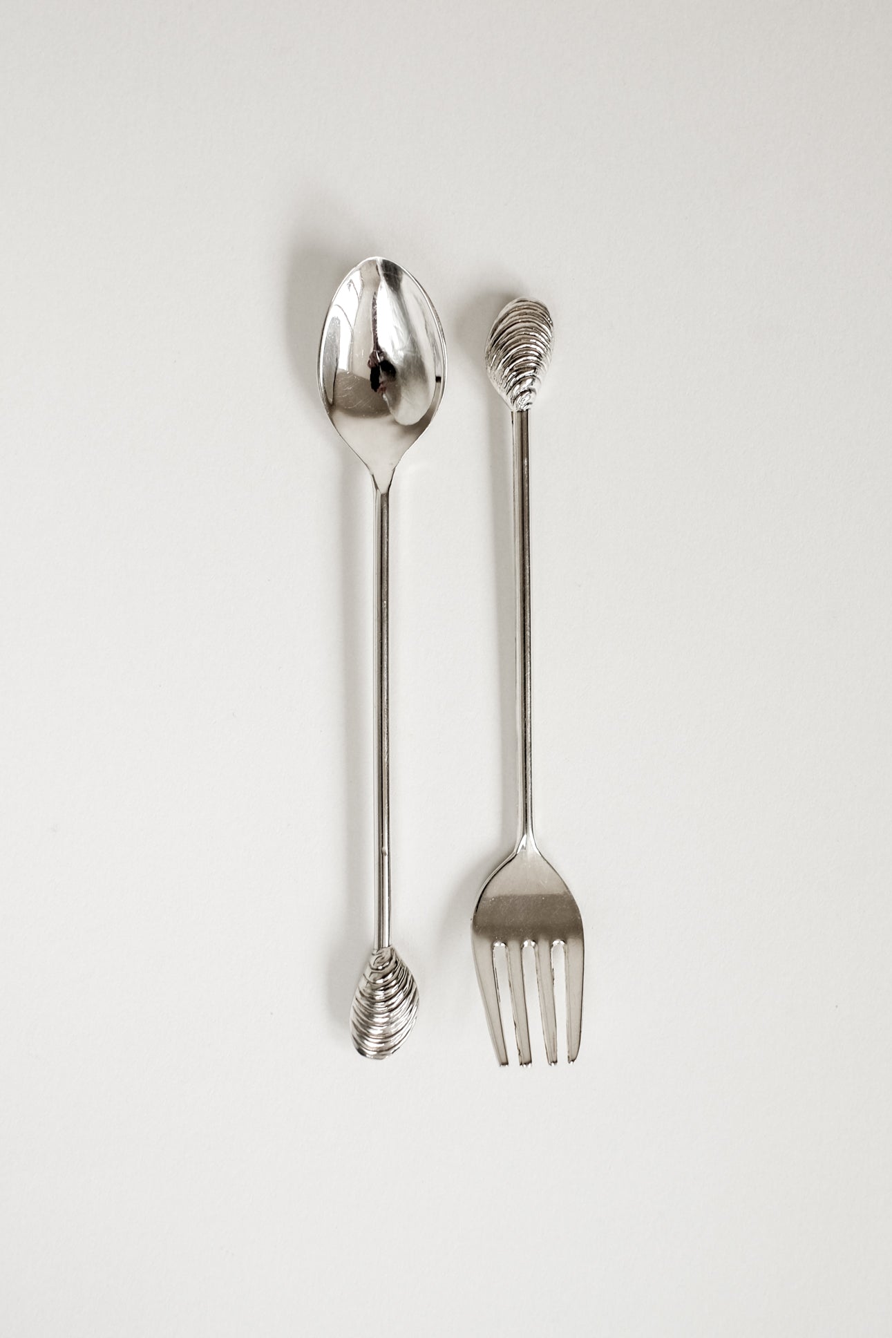Silver-Plated Seashell Cutlery Set