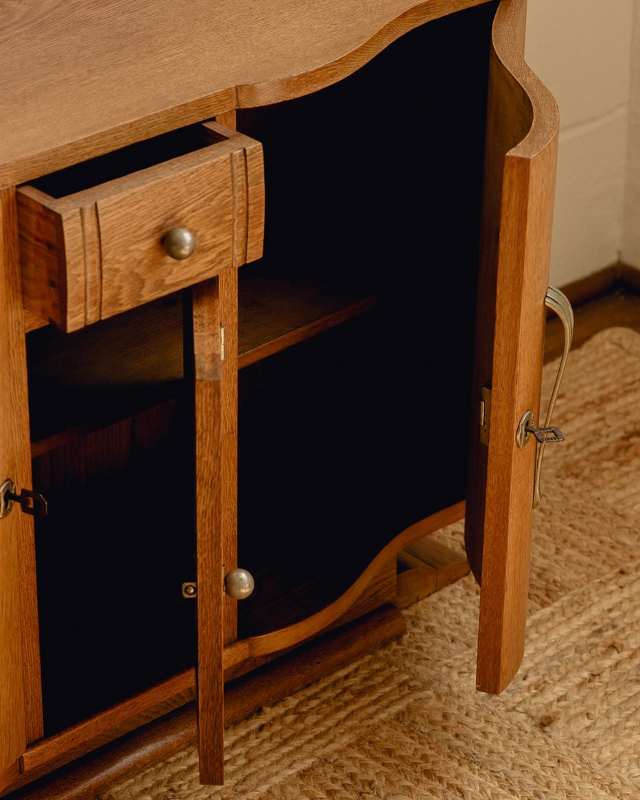 French Art Deco Oak Sideboard