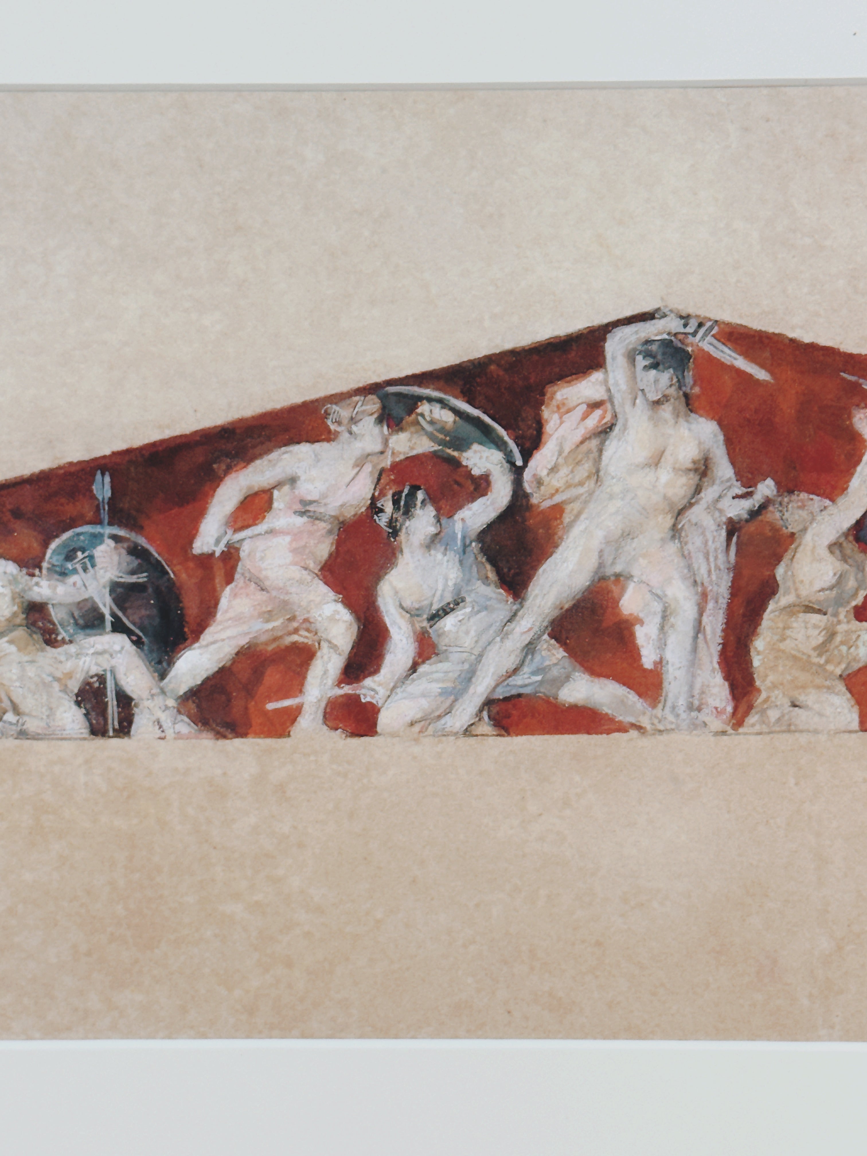 Neoclassical Study of a Pediment c.1810 — close-up