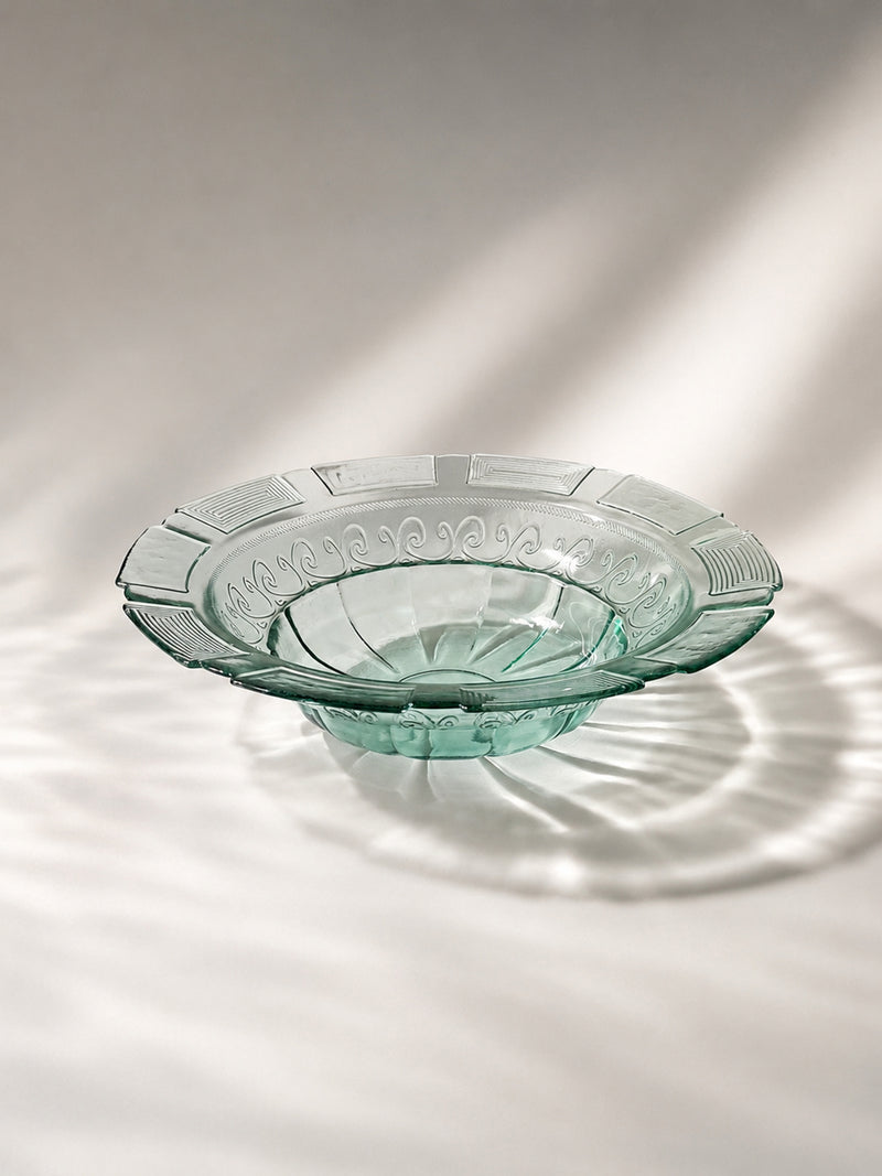 Large Art Deco fruit bowl with relief and frieze by Dodo Vintage | The Oblist