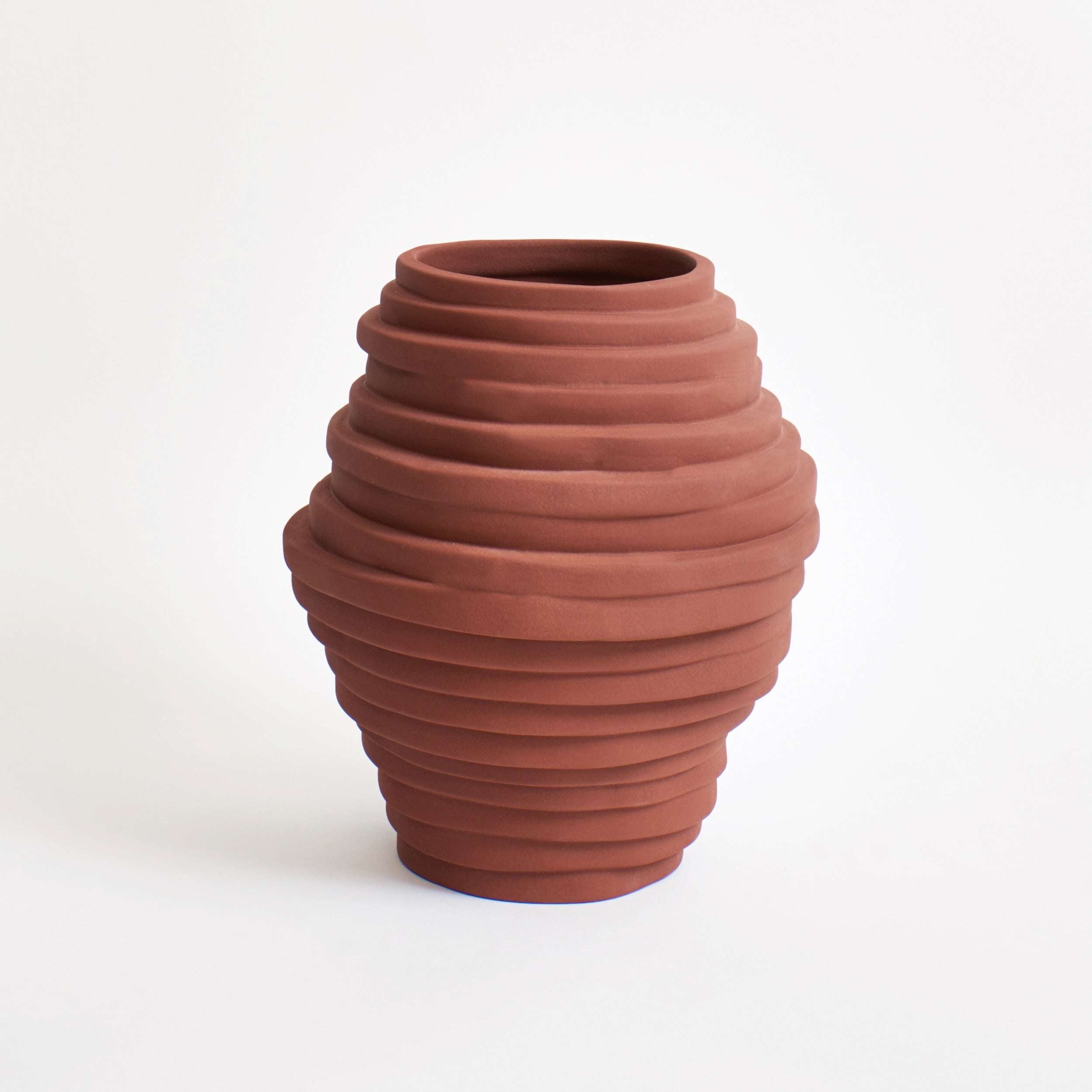 Alfonso Vase in Graphite — close-up of textured graphite surface