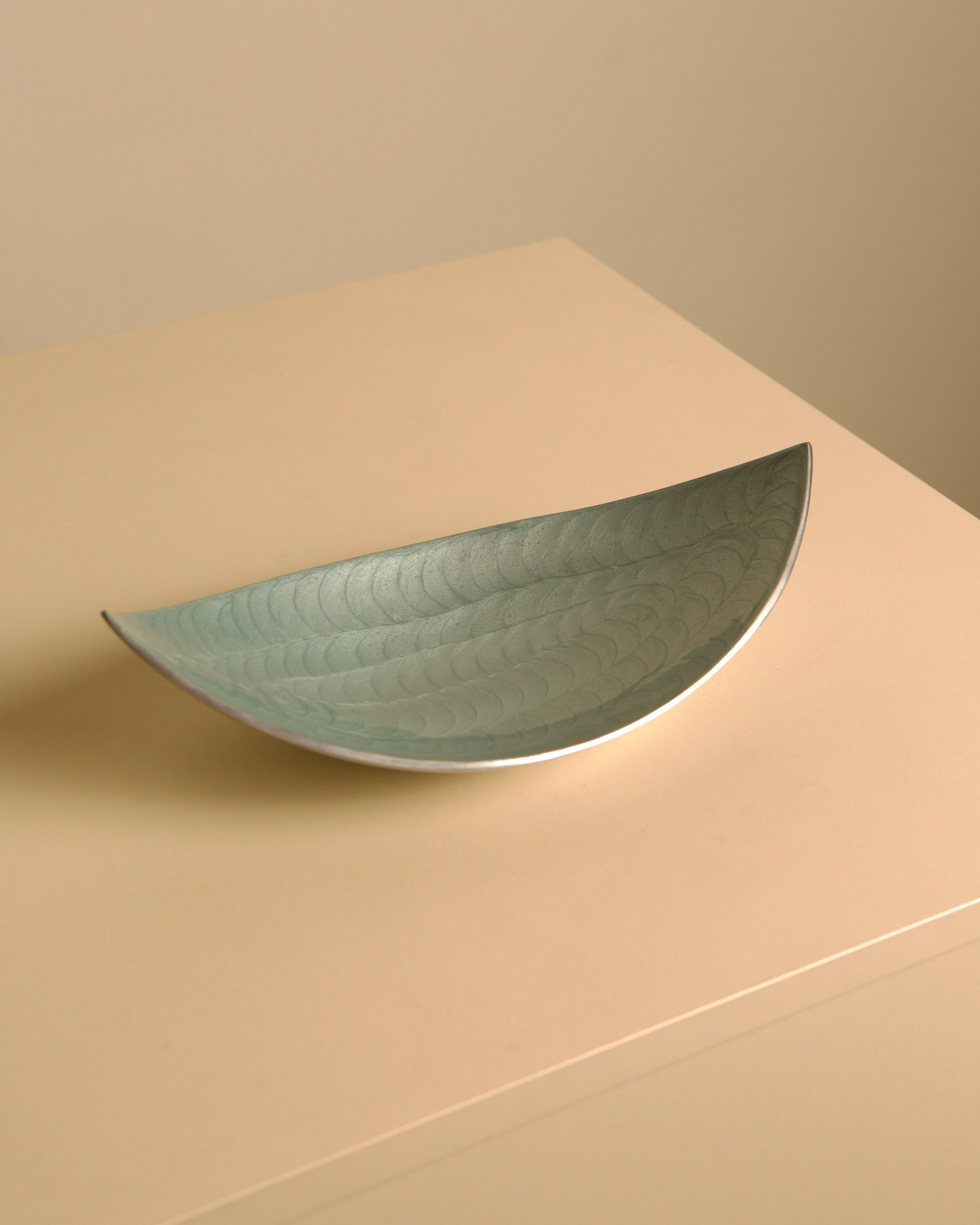 “Galassia” aluminum catchall by Brandani, 1980s — alternate view