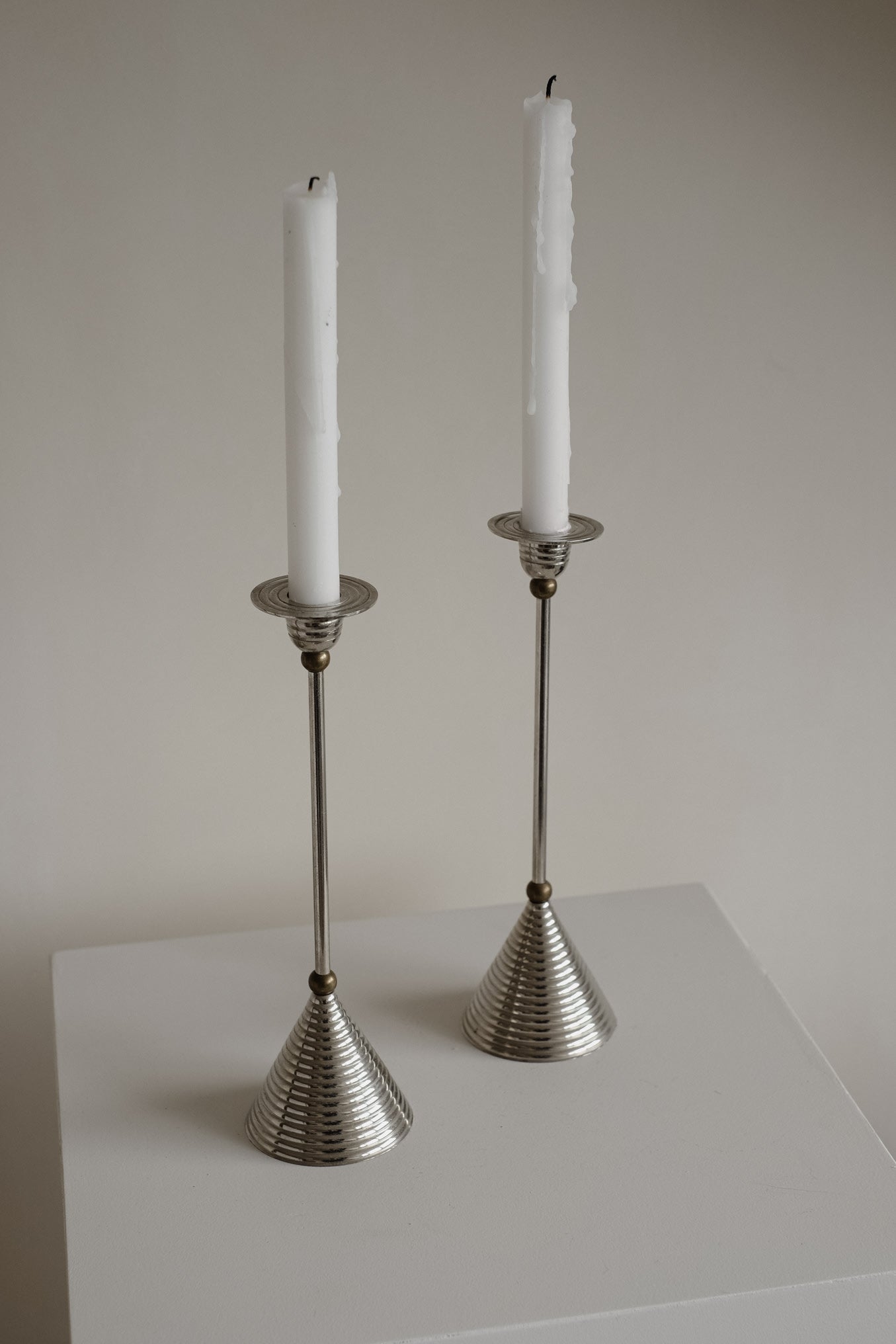 Art Deco Candle Holders — detail view