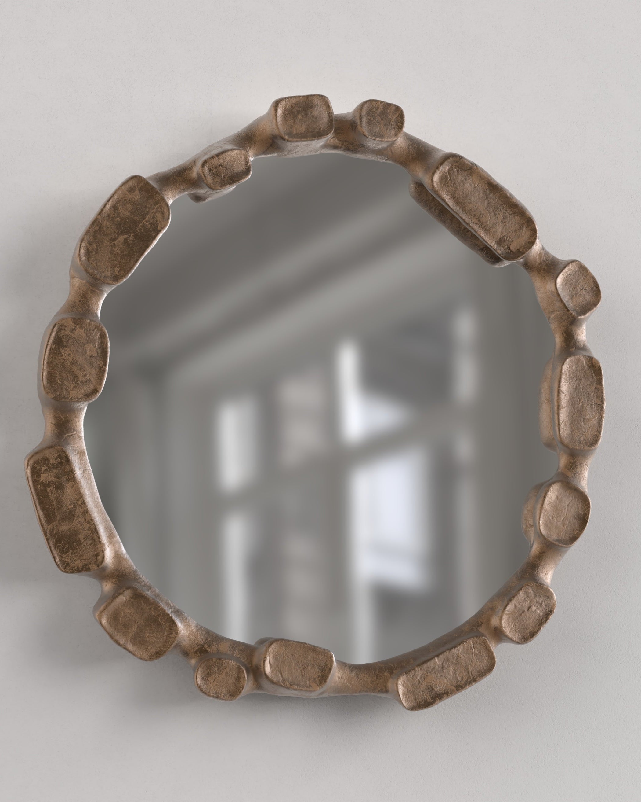 MARE V1 Wall Mirror with Cast Bronze Frame