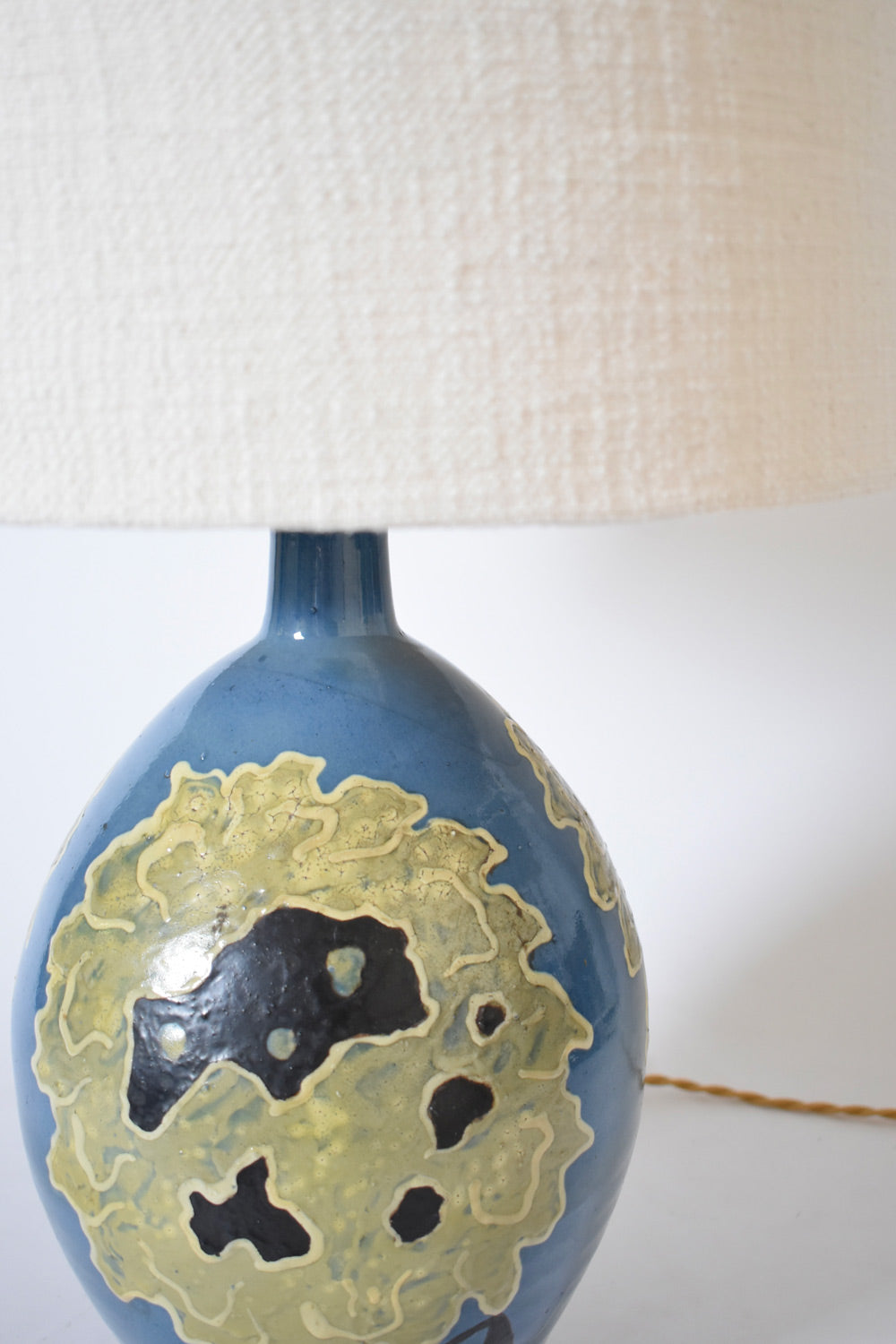 Simonot Ceramic Lamp, 1940s — lifestyle setting