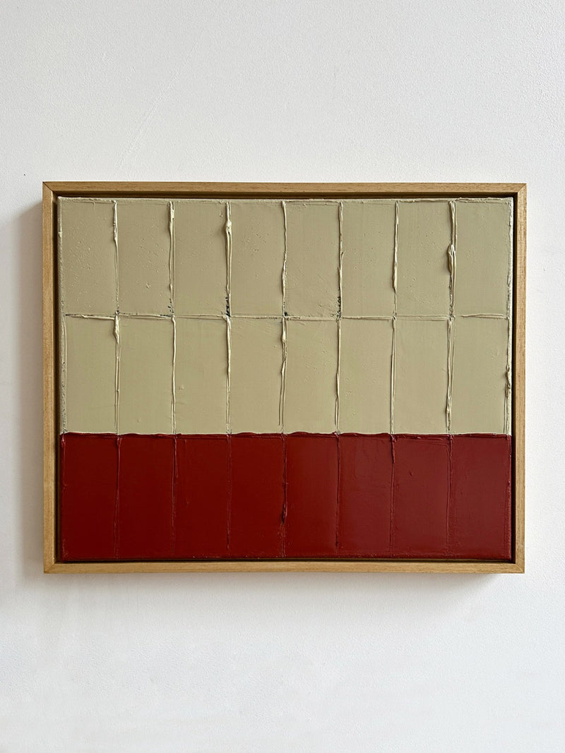 'Buff Red - Strokes' Painting by Roi Elmaliah | The Oblist
