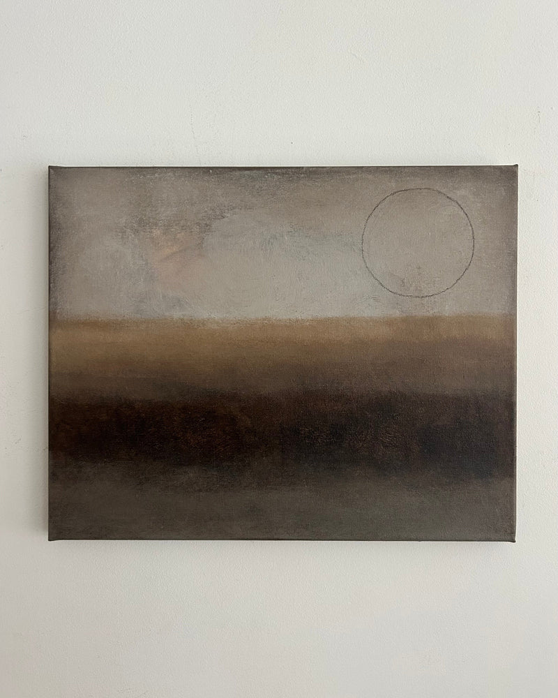 Dawn Painting by Iris Bavelaar | The Oblist — earthy tones, contemporary canvas