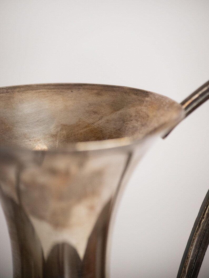 Art Nouveau Silver Plate Vase with Twin Loop Handles — additional view