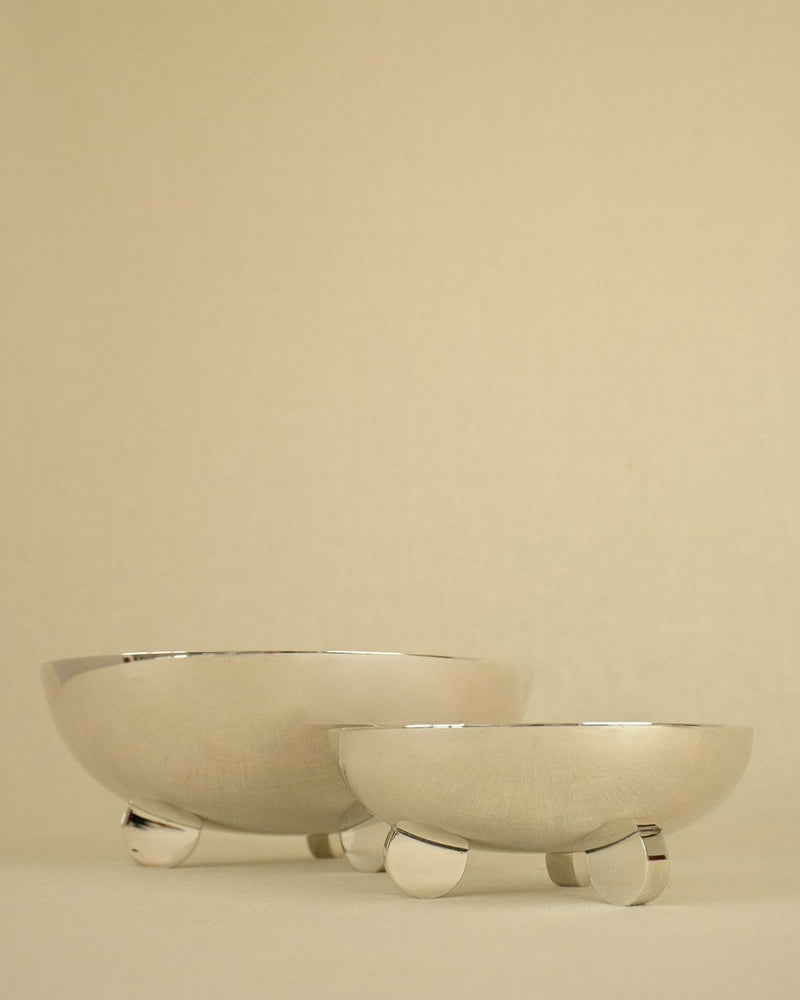 Set of 3 Ercuis Escapade Silver-Plated Bowls — detail view