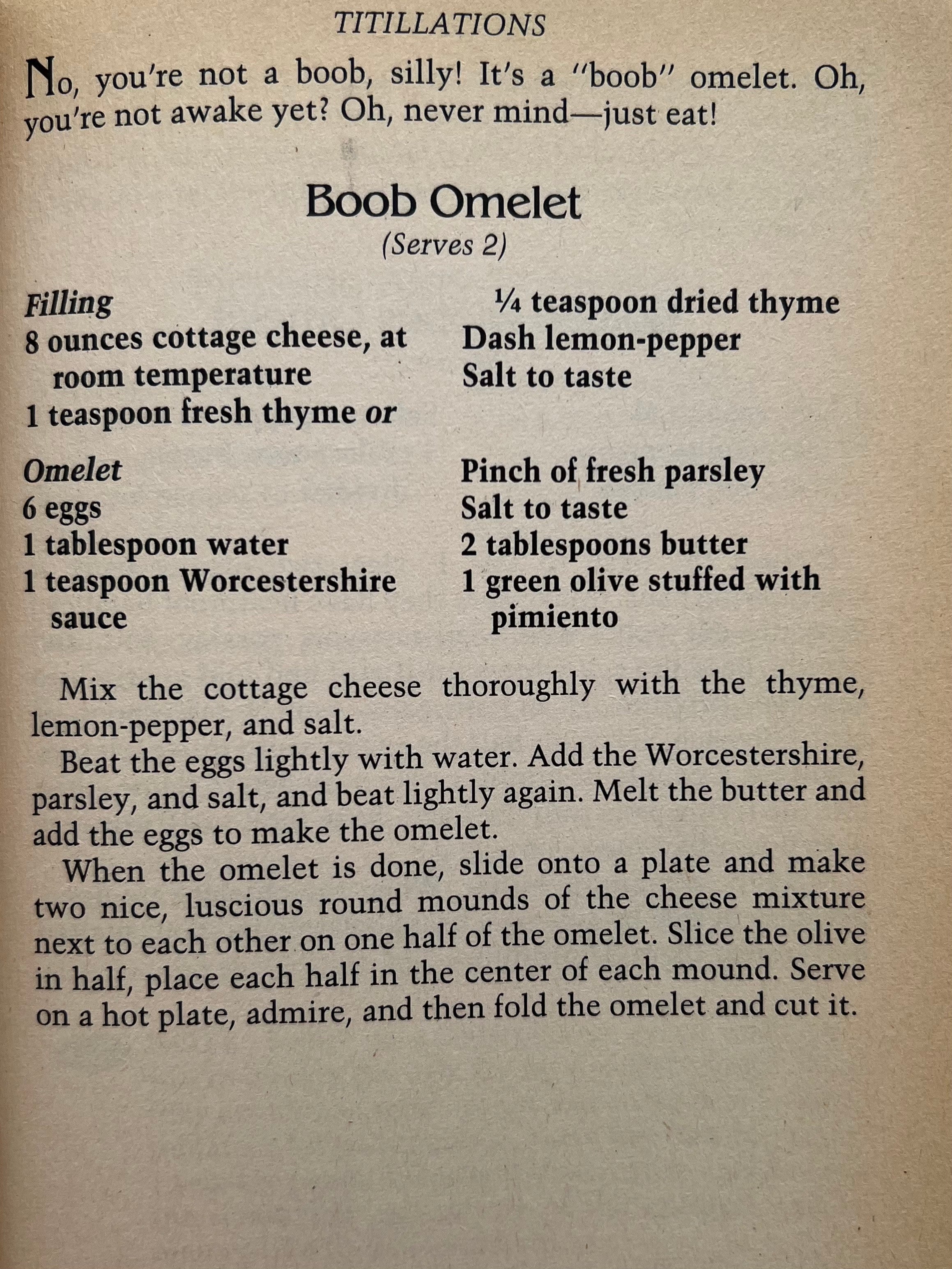 The Erotic Baker Cookbook by Karen Dwyer & Patrika Brown, 1983 First Edition — side angle