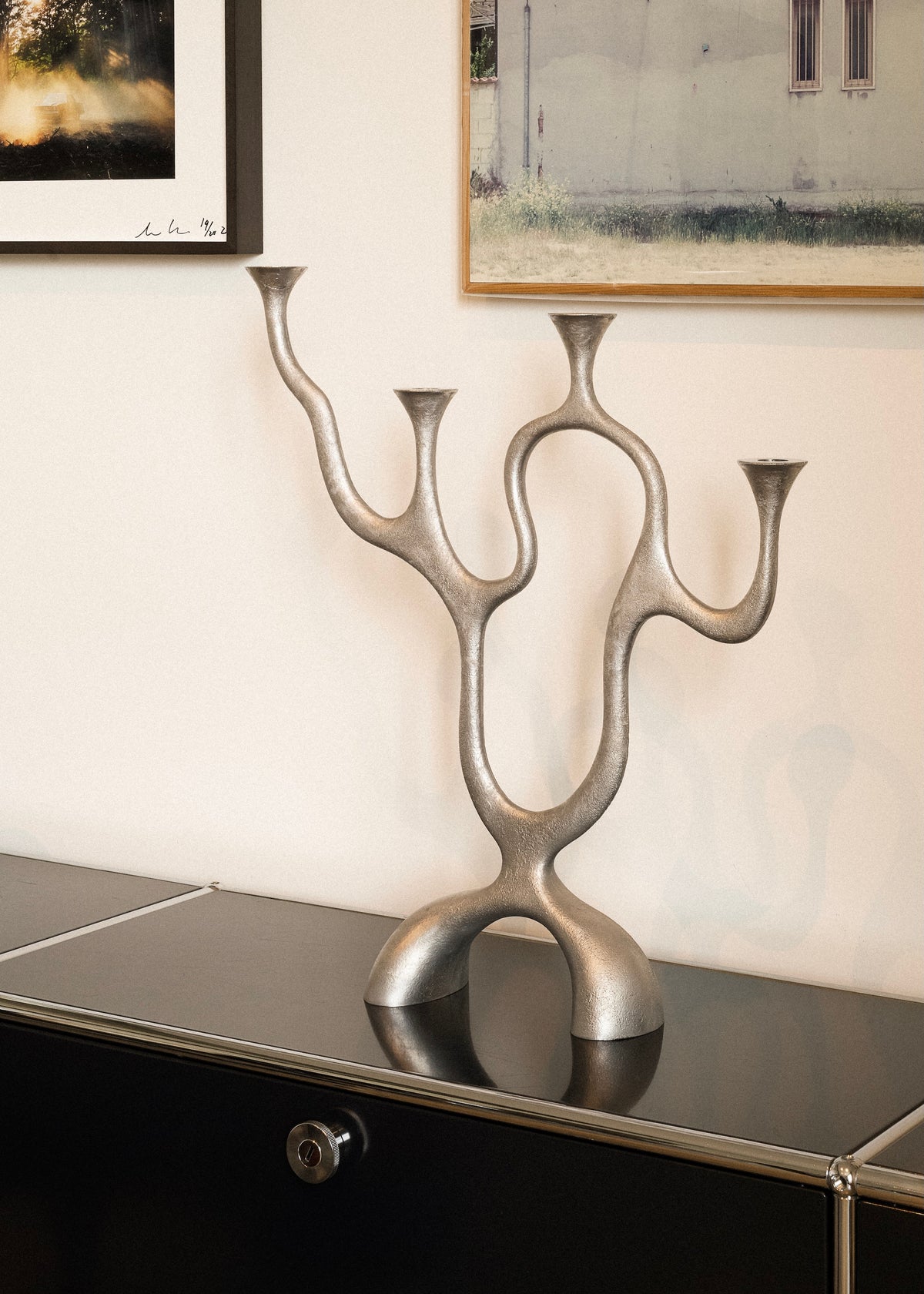 Le Cri, Pucci de Rossi, 2009 - Chandelier in Cast Aluminium. — side angle