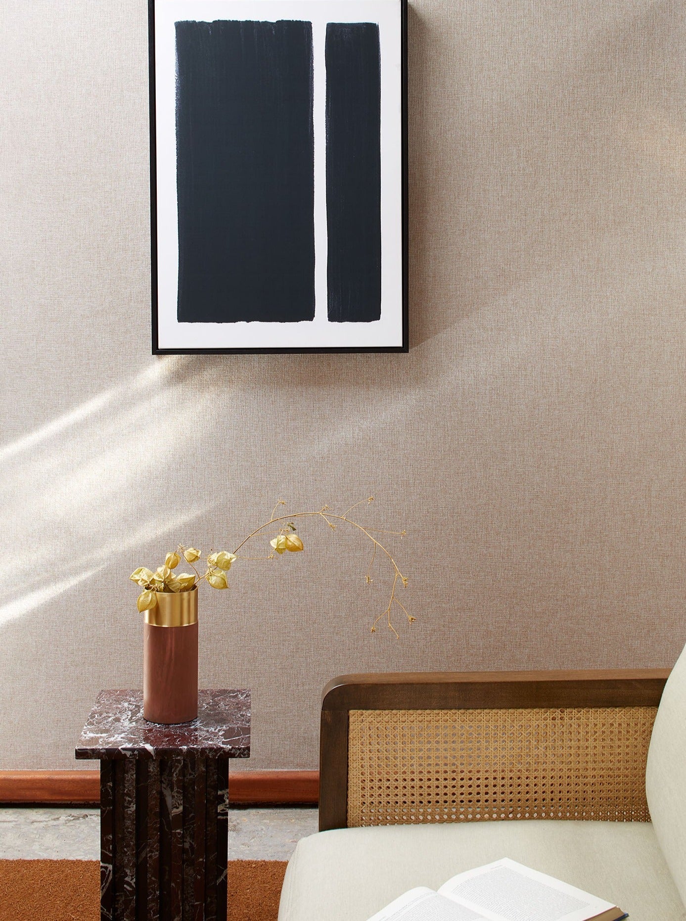 Vondel Side Table in Rosso Levanto