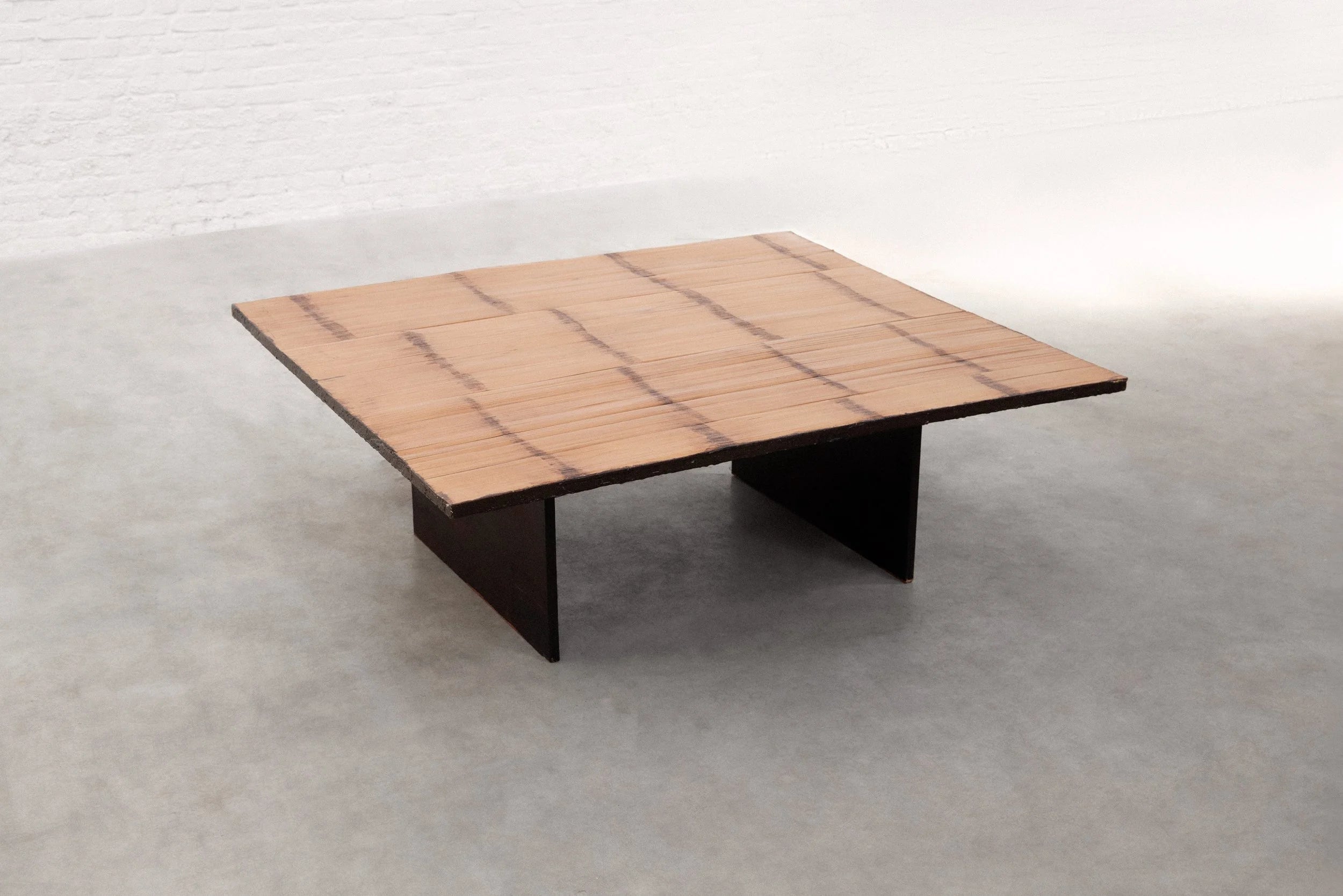 Bamboo Coffee Table Attributed to Axel Vervoordt, Belgium, 1980s — detail view