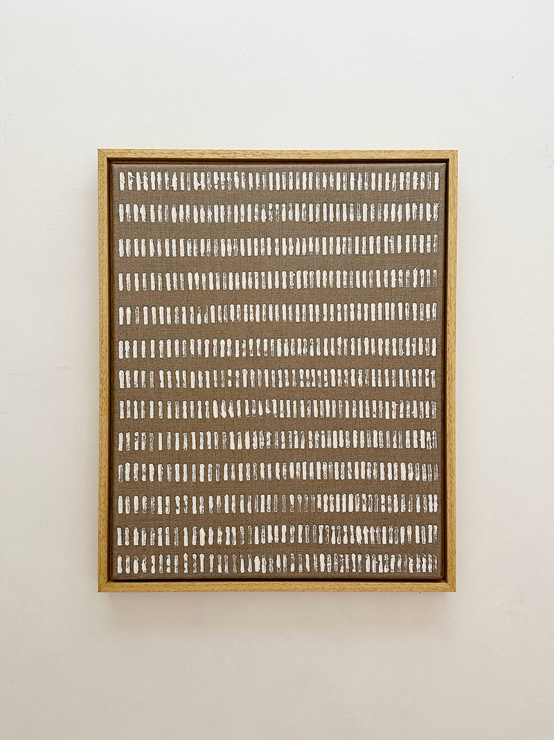 Warm White - Reversed Turf' Painting by Roi Elmaliah | The Oblist — modern textured artwork