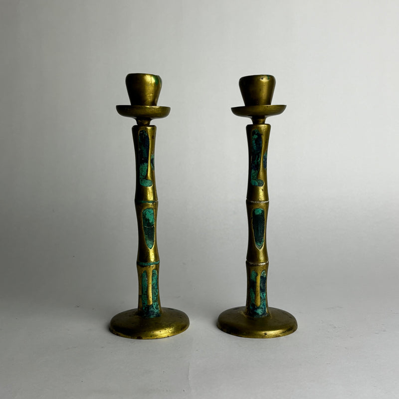HOLD.  Pepe Mendoza Lapis and Turqoise Inlay Candle Holders by somewhere someplace shop | The Oblist