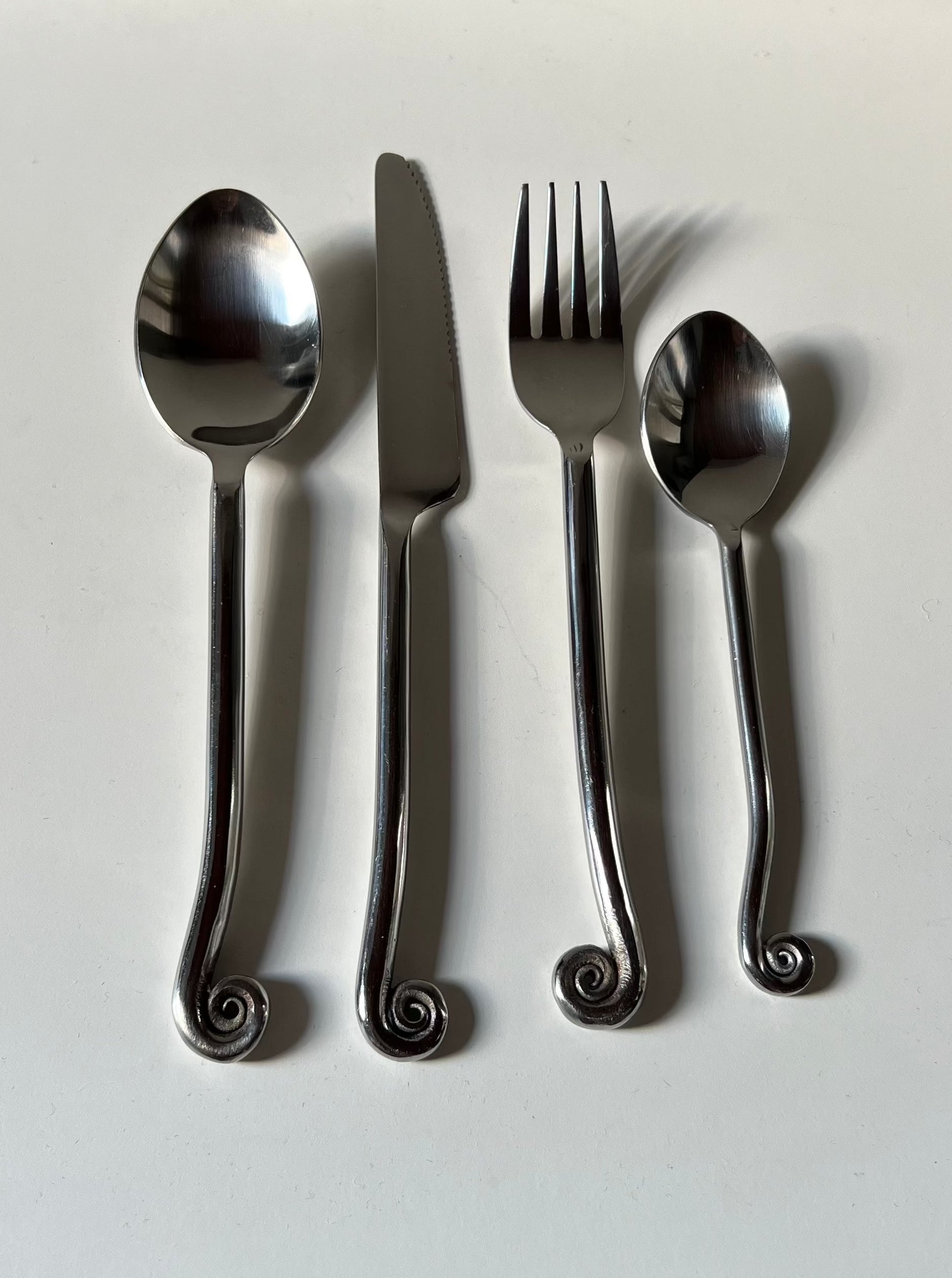 Set of Vintage Swirl Cutlery