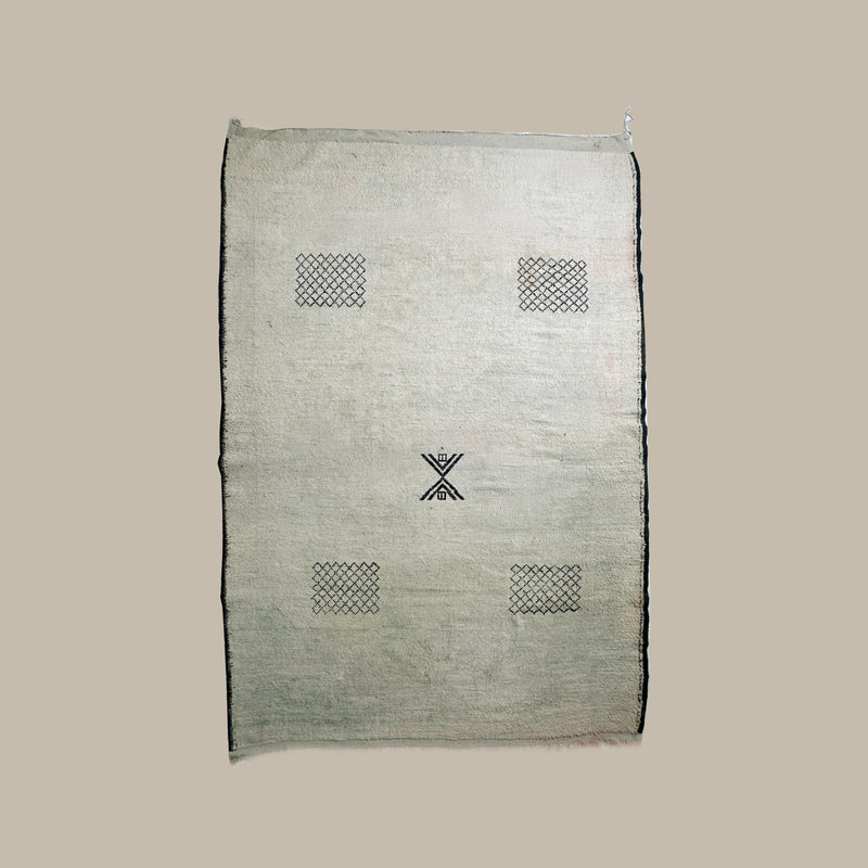 Pistacchio Moroccan Atlas Berber Rug 200x300cm by Rémanence | The Oblist