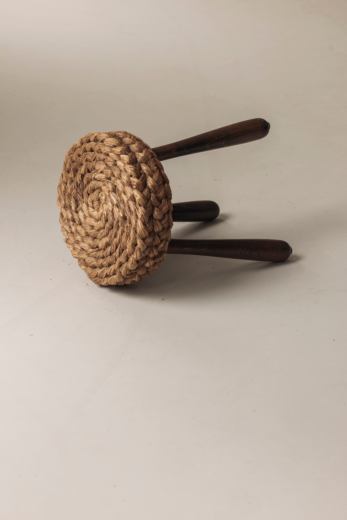 French shepherd’s stool by Adrien Audoux and Frida Minet, France 1950s. — lifestyle setting