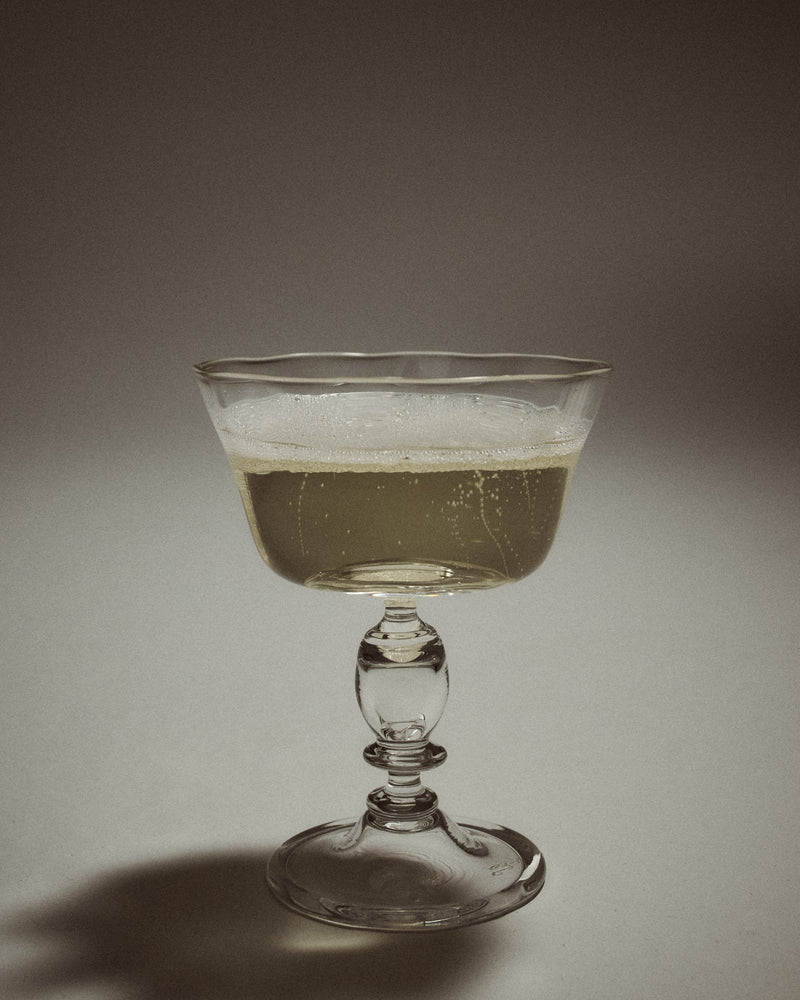Alban Champagne Glass - Set of Four by Akua Objects | The Oblist — clear glass, handcrafted