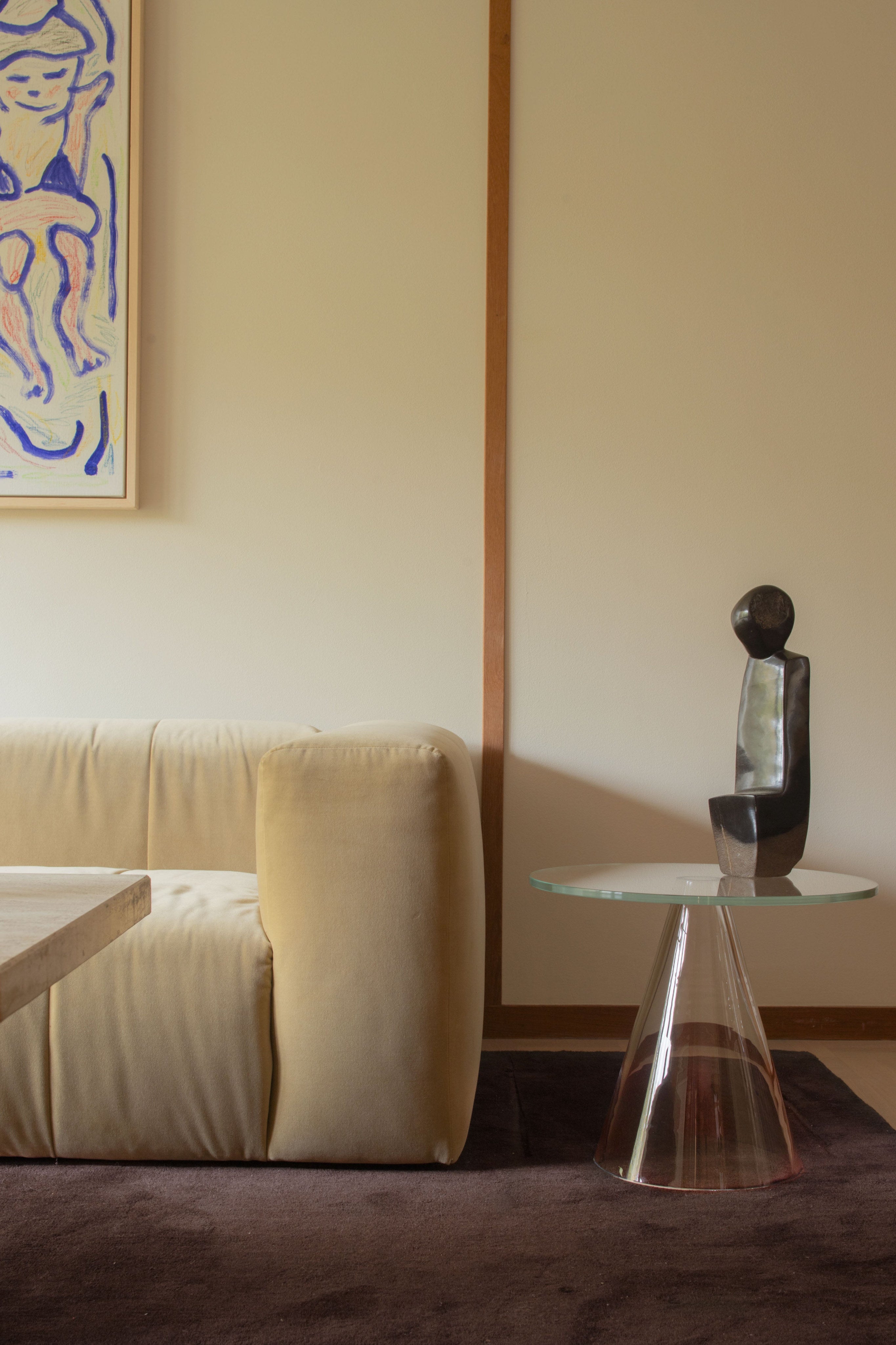 'Solid Wool' Handwoven Rug, Chicory Coffee — lifestyle setting