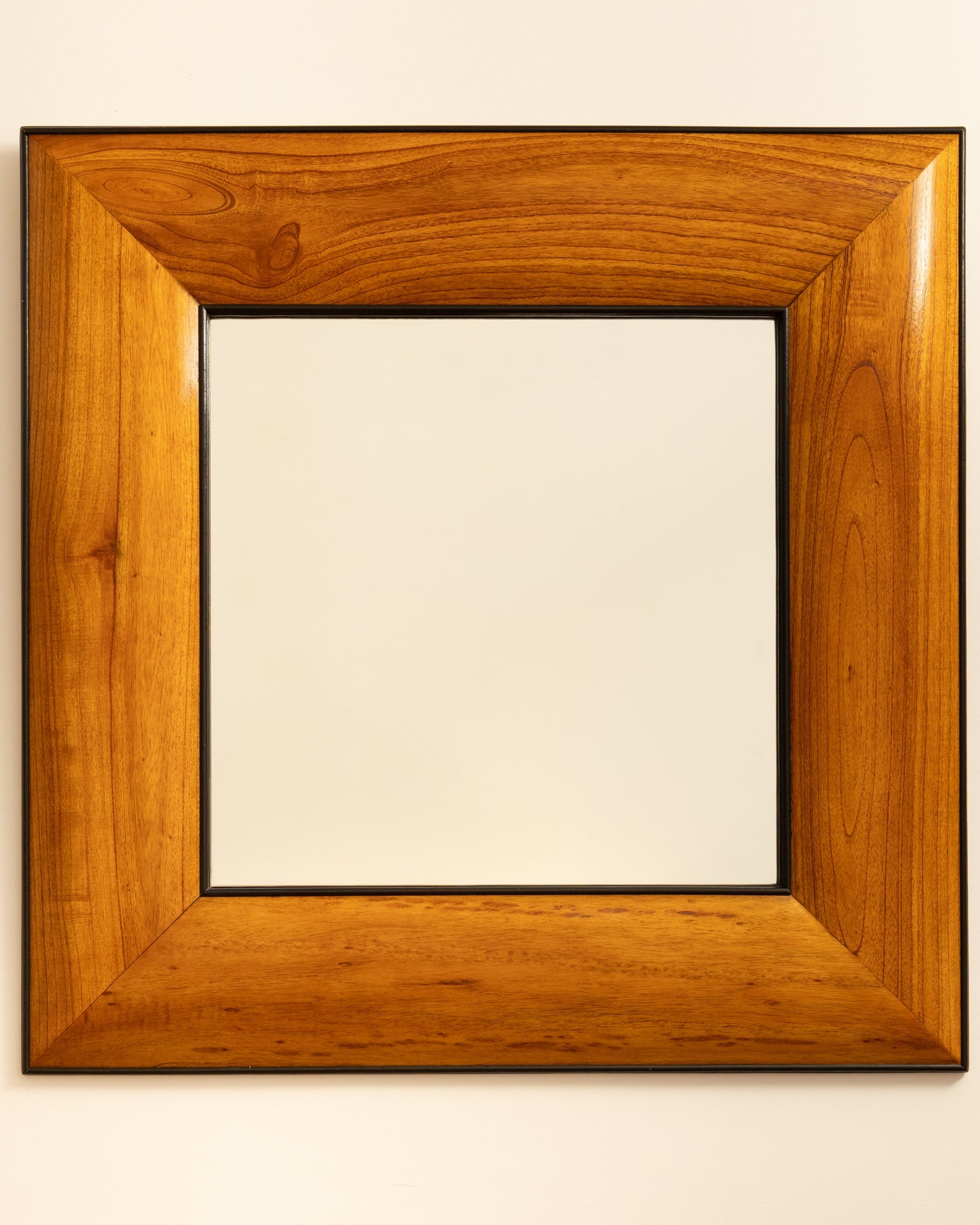 Italy【Wood Frame Mirror】木枠 象嵌 ウォールミラー Mirrors Wooden Italian Mirror - Italy 1950s | The Oblist