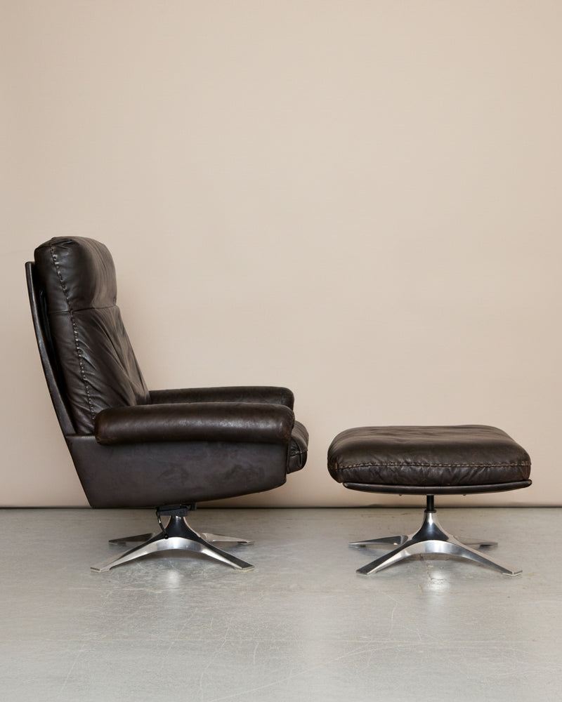 de Sede DS-31 Lounge Chair & Ottomane — detail view