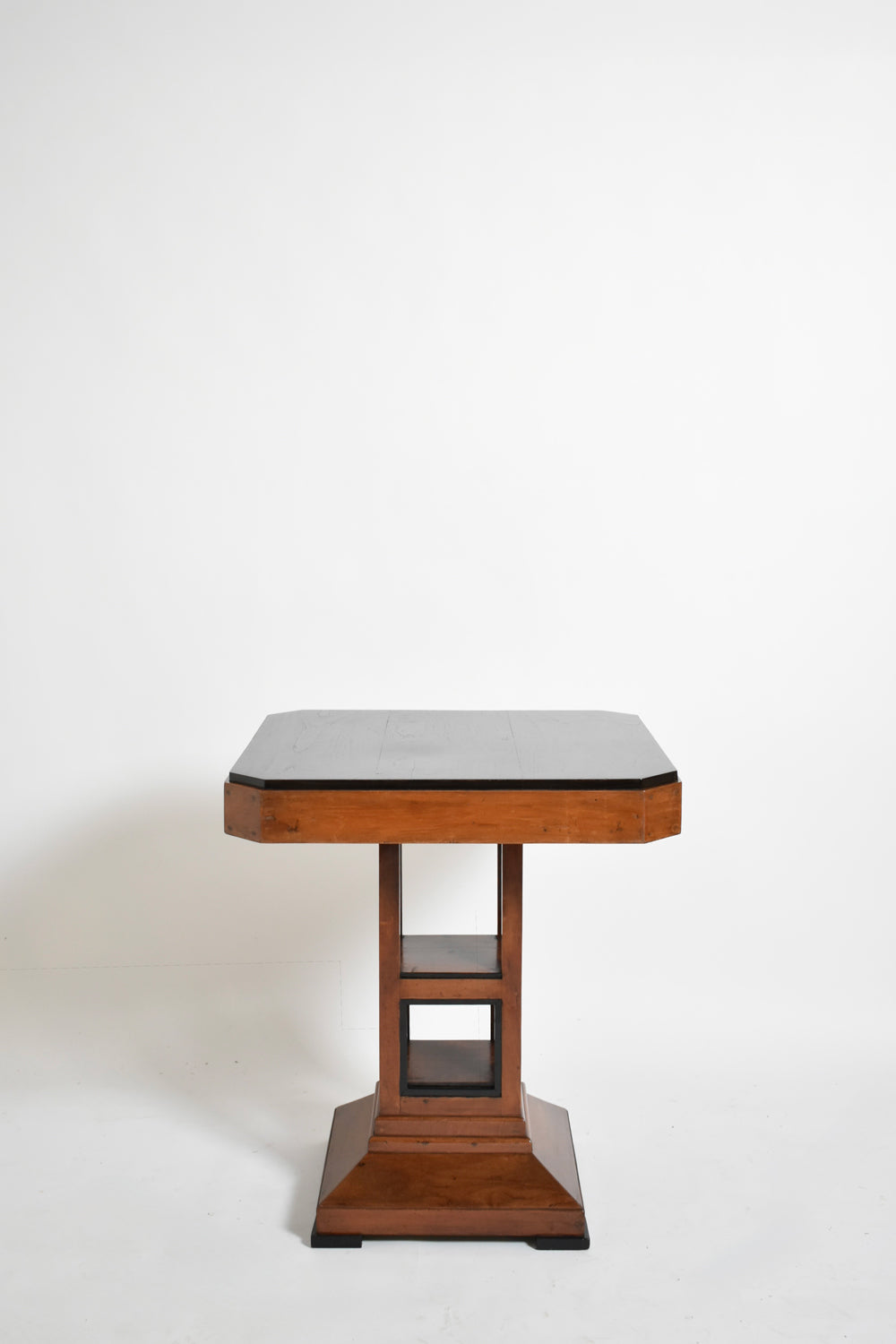 Amsterdam School Pedestal Table, 1920s — detail view