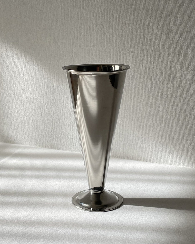 Small Stainless Steel Vase by Tafelgeluk | The Oblist