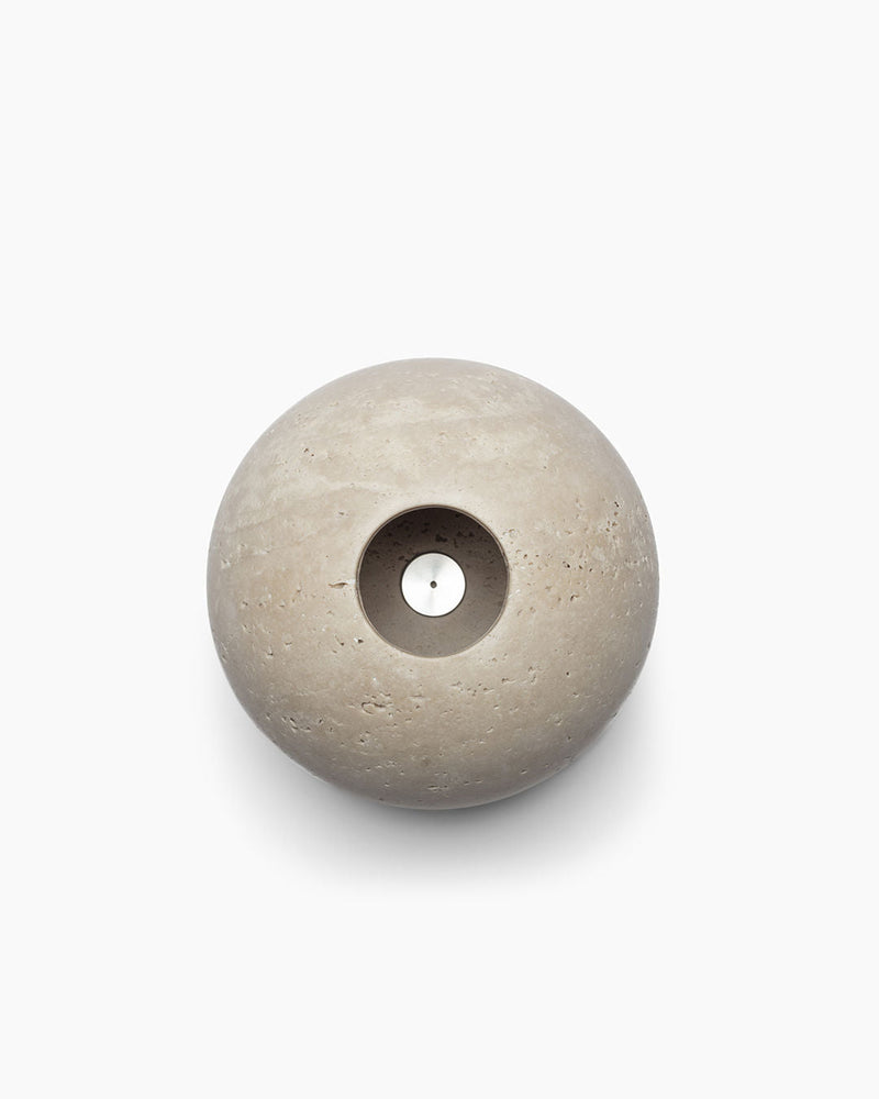 Scandinavian Modern Incense Holder in Stone — detail view