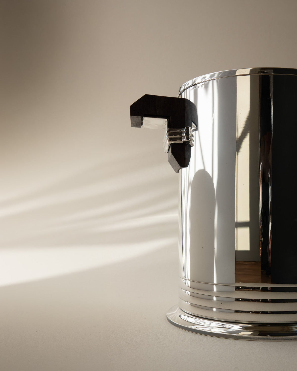 Jean Puiforcat Art Deco Champagne Bucket — side angle
