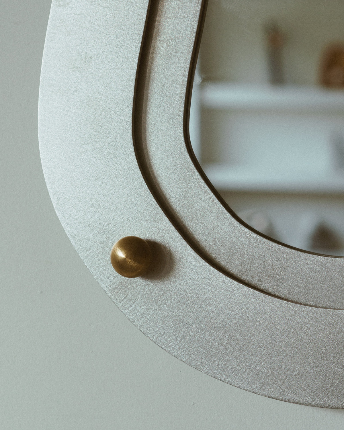 Organic Postmodern Aluminium Mirror - Large — detail view