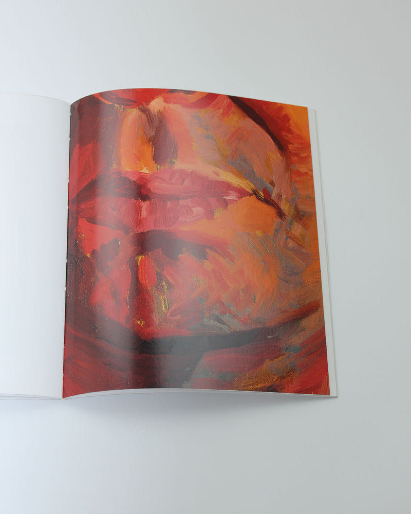 David Hockney: Faces and Spaces Book — close-up of vibrant red artwork